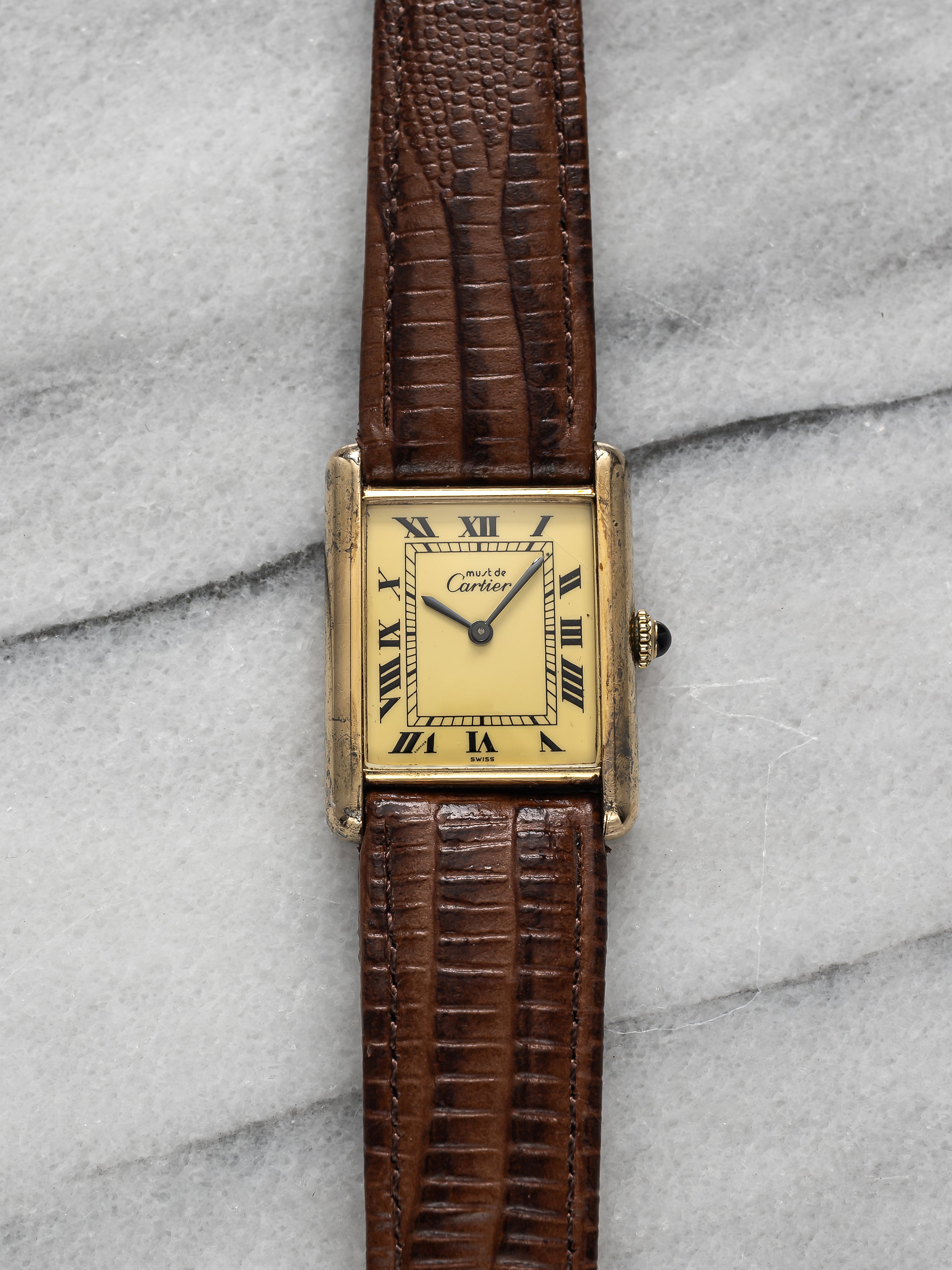Cartier Tank - Lemon Roman Numeral Dial