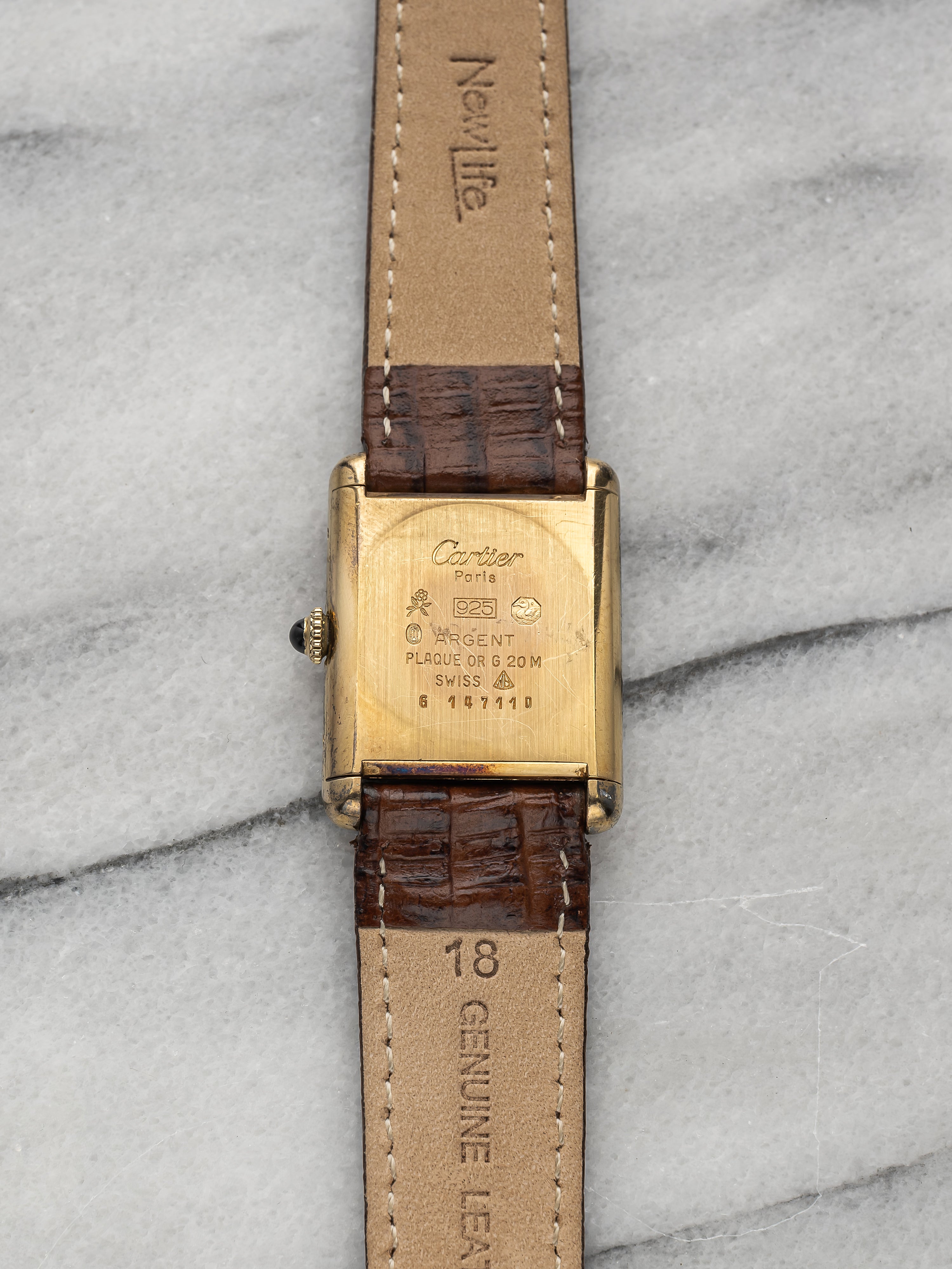 Cartier Tank - Lemon Roman Numeral Dial