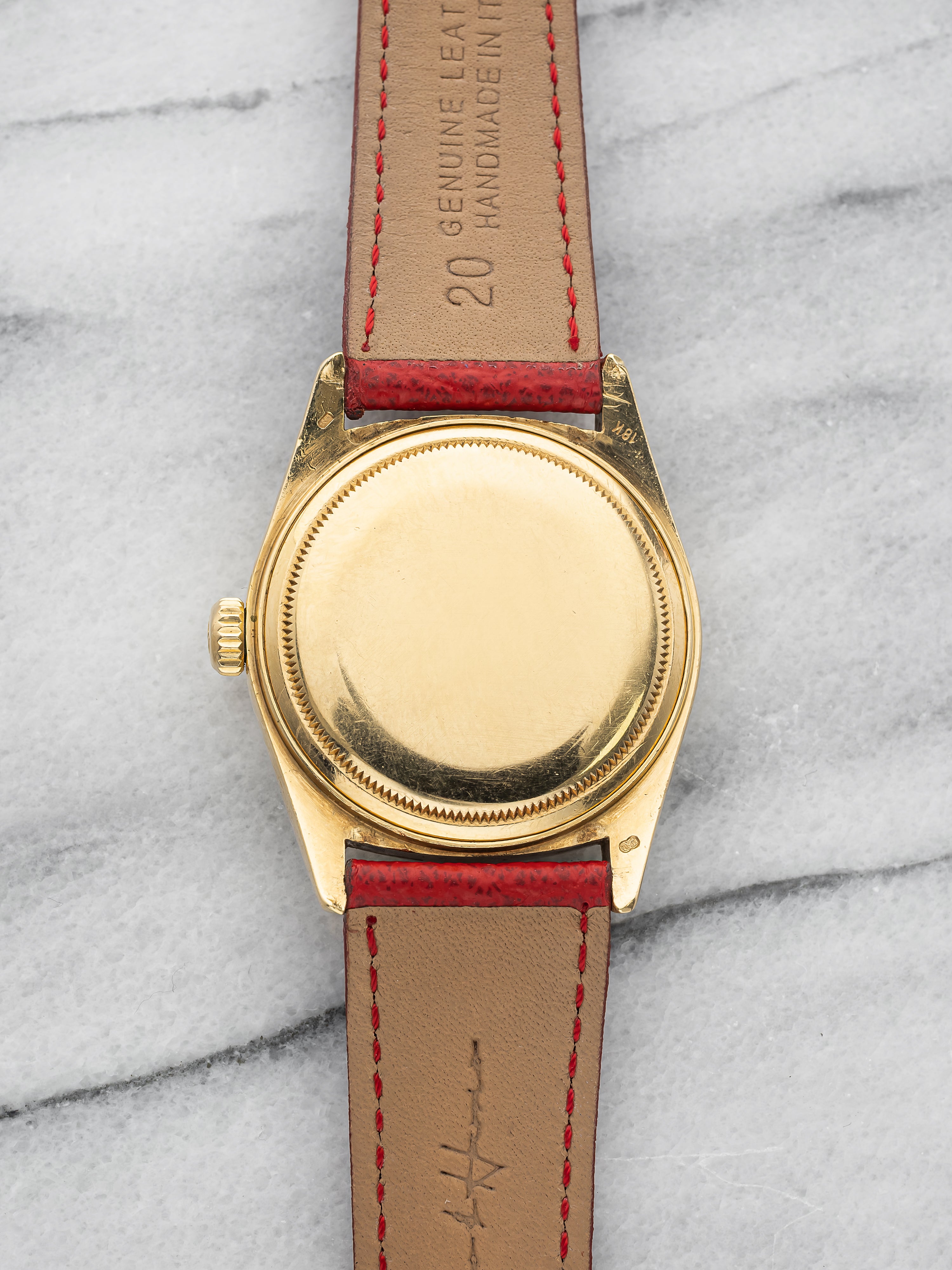 1985 Rolex Day-Date 36 18038 – 18K YG Champagne Diamond Dial