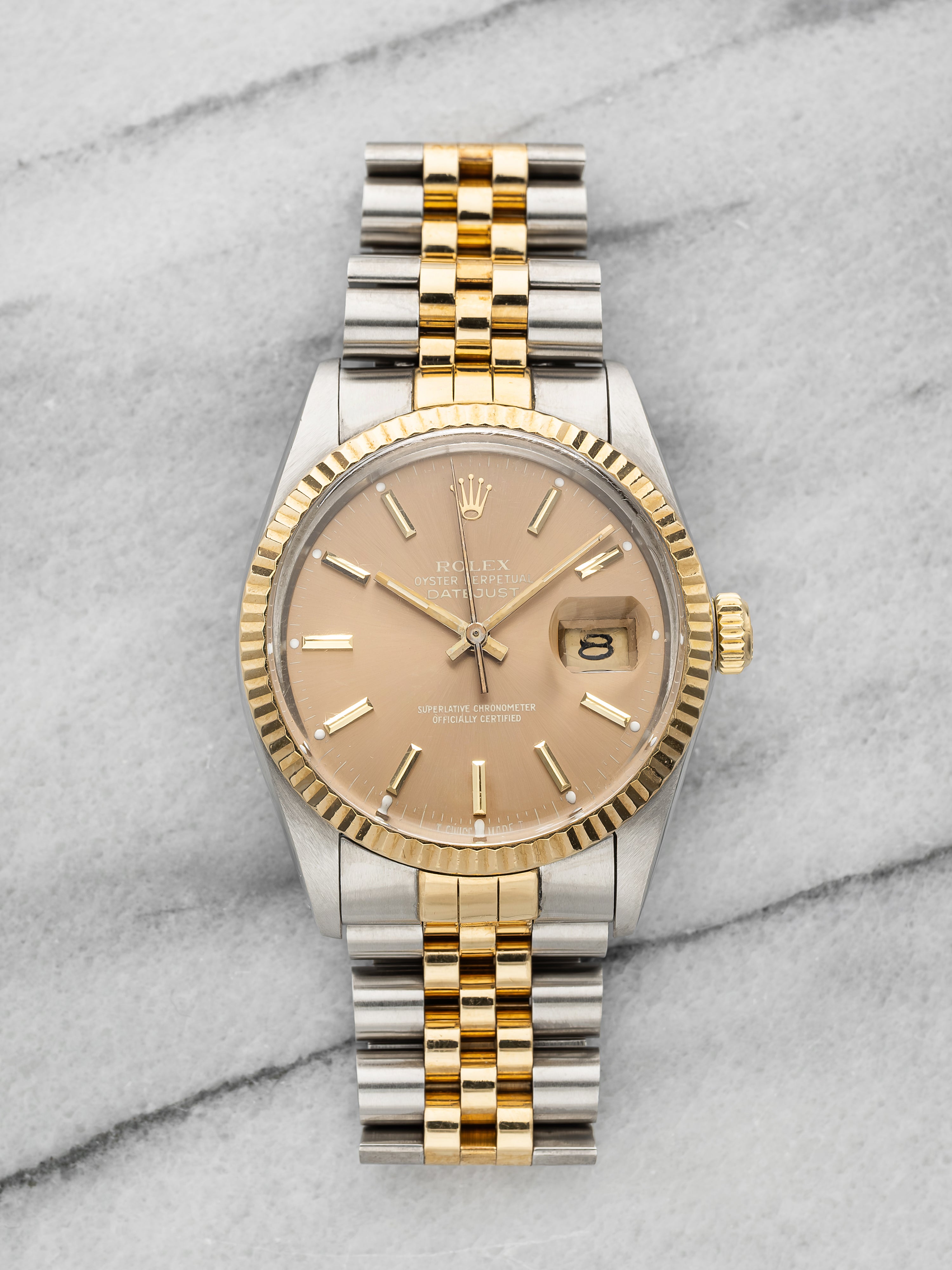 1987 Rolex Datejust 16013 – Two-Tone Rare Mocha Dial