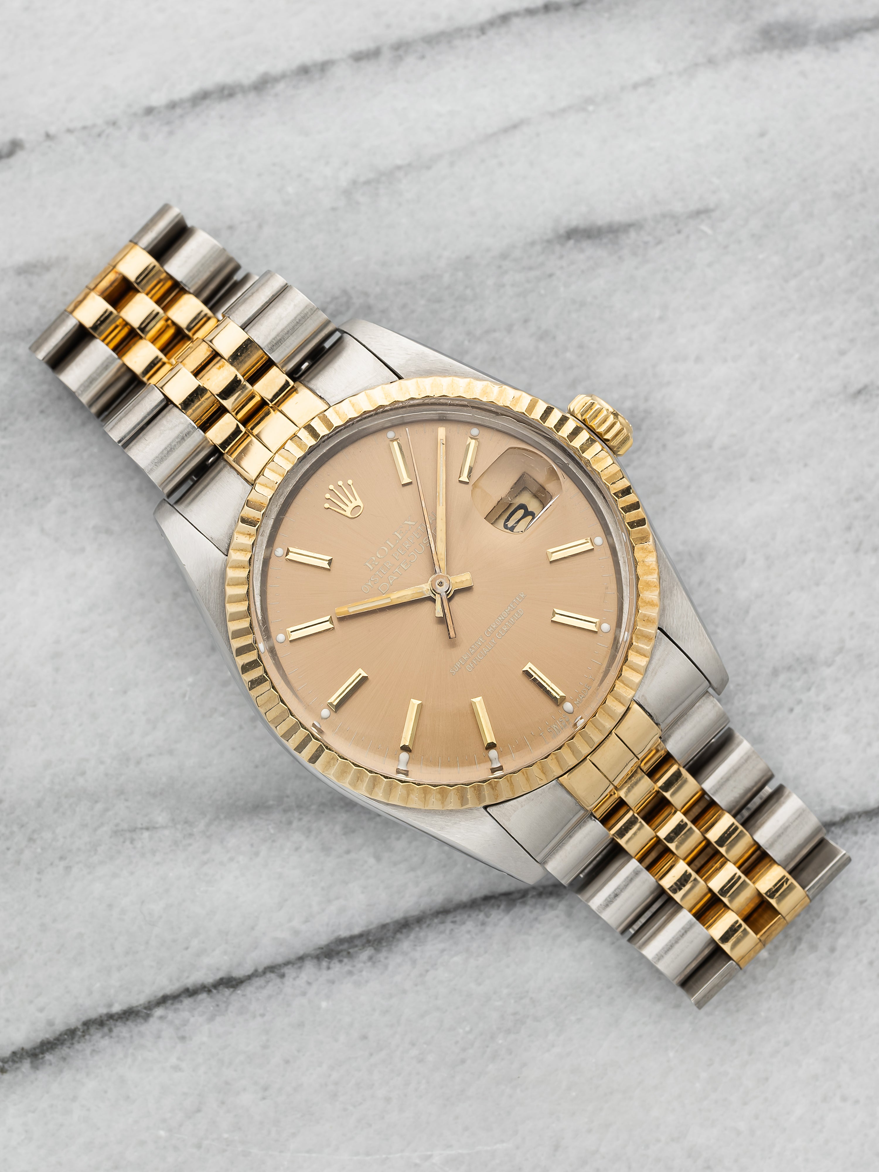 1987 Rolex Datejust 16013 – Two-Tone Rare Mocha Dial