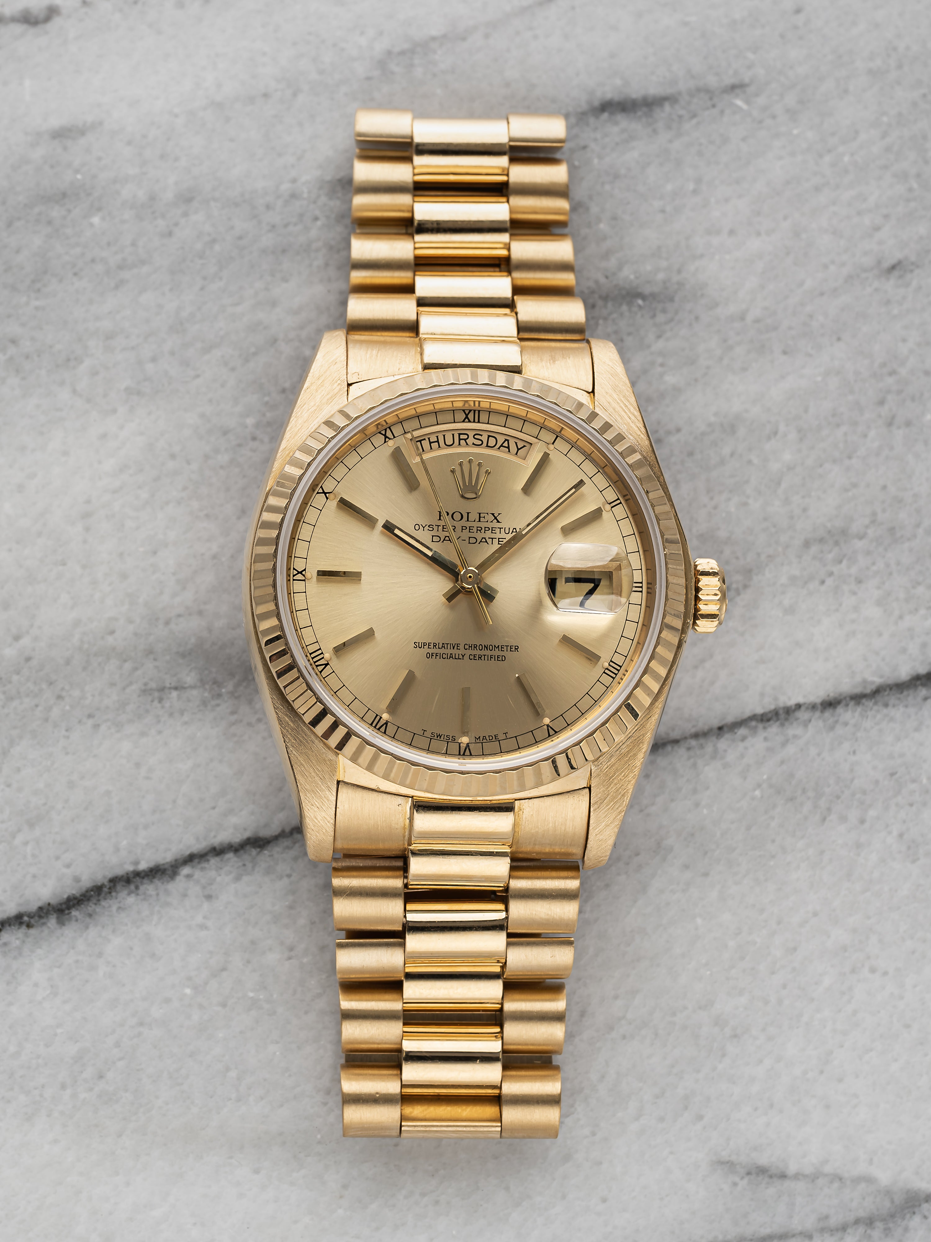 Rolex Daydate 18038 - Champagne Dial
