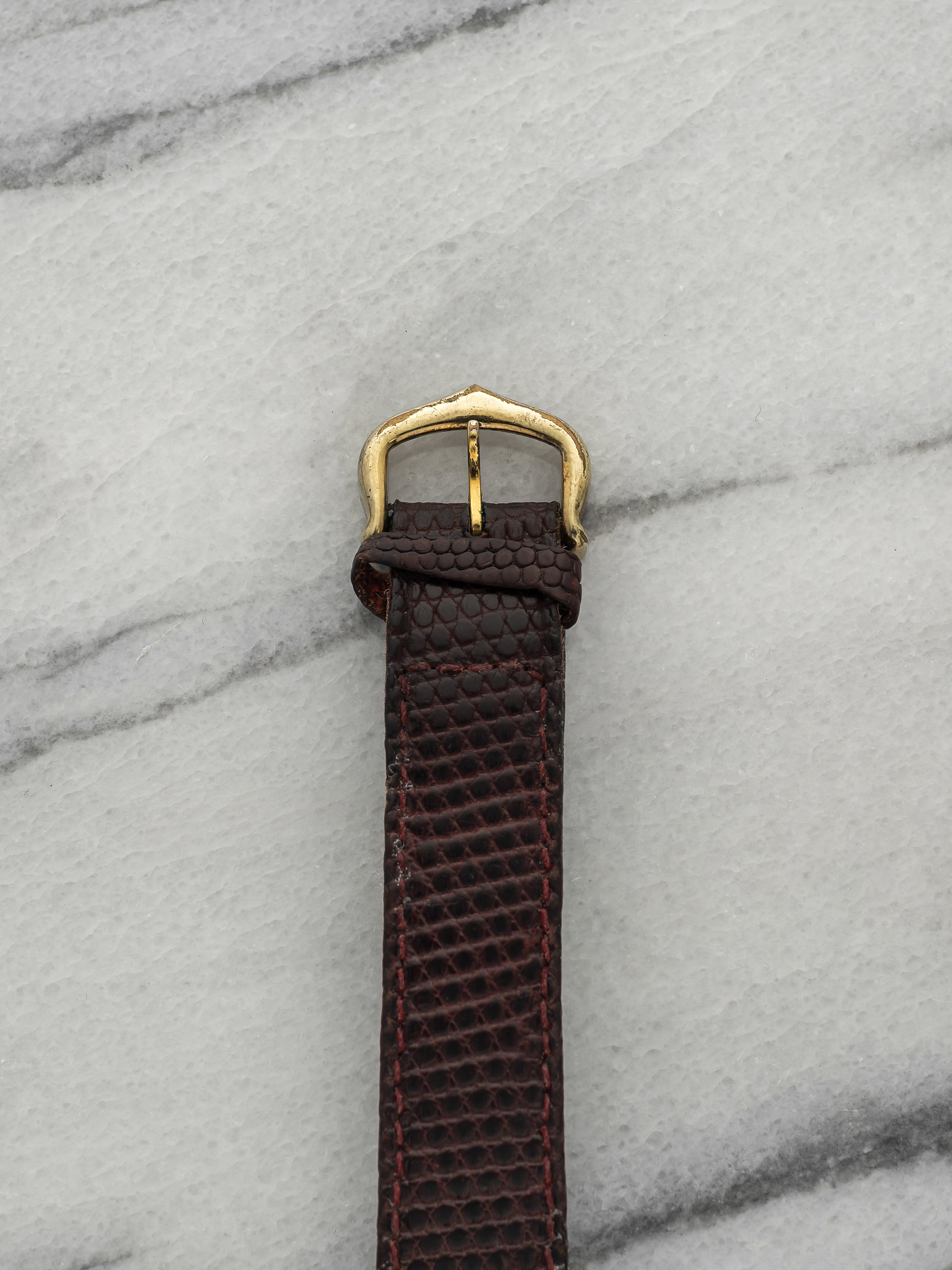 Vintage 1970s Cartier Lady Must Tank Vermeil Trinity Dial Manual 23mm