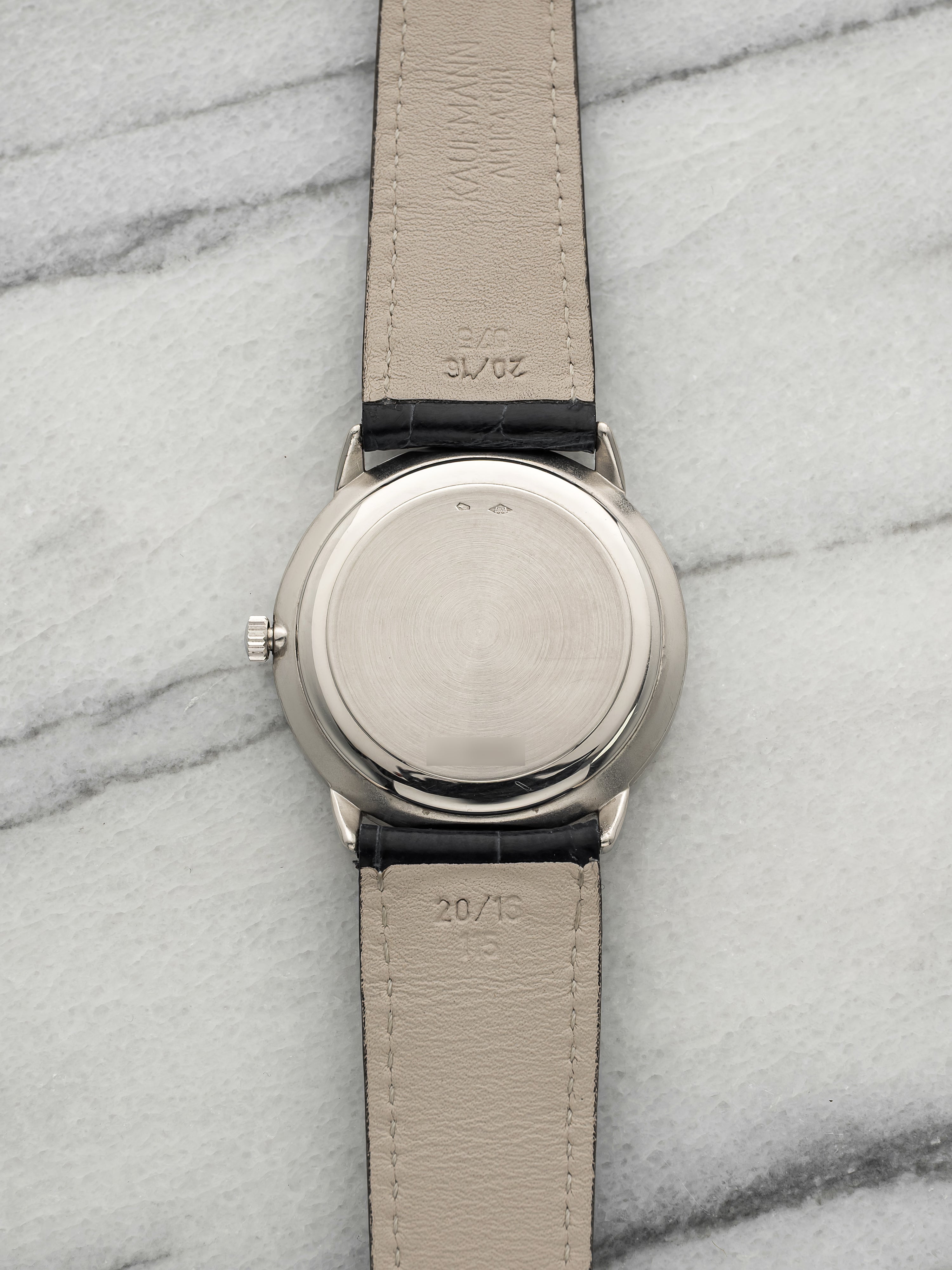 Vintage 1992 Audemars Piguet Jules Audemars 25685PT Platinum Dual Time Auto 36mm