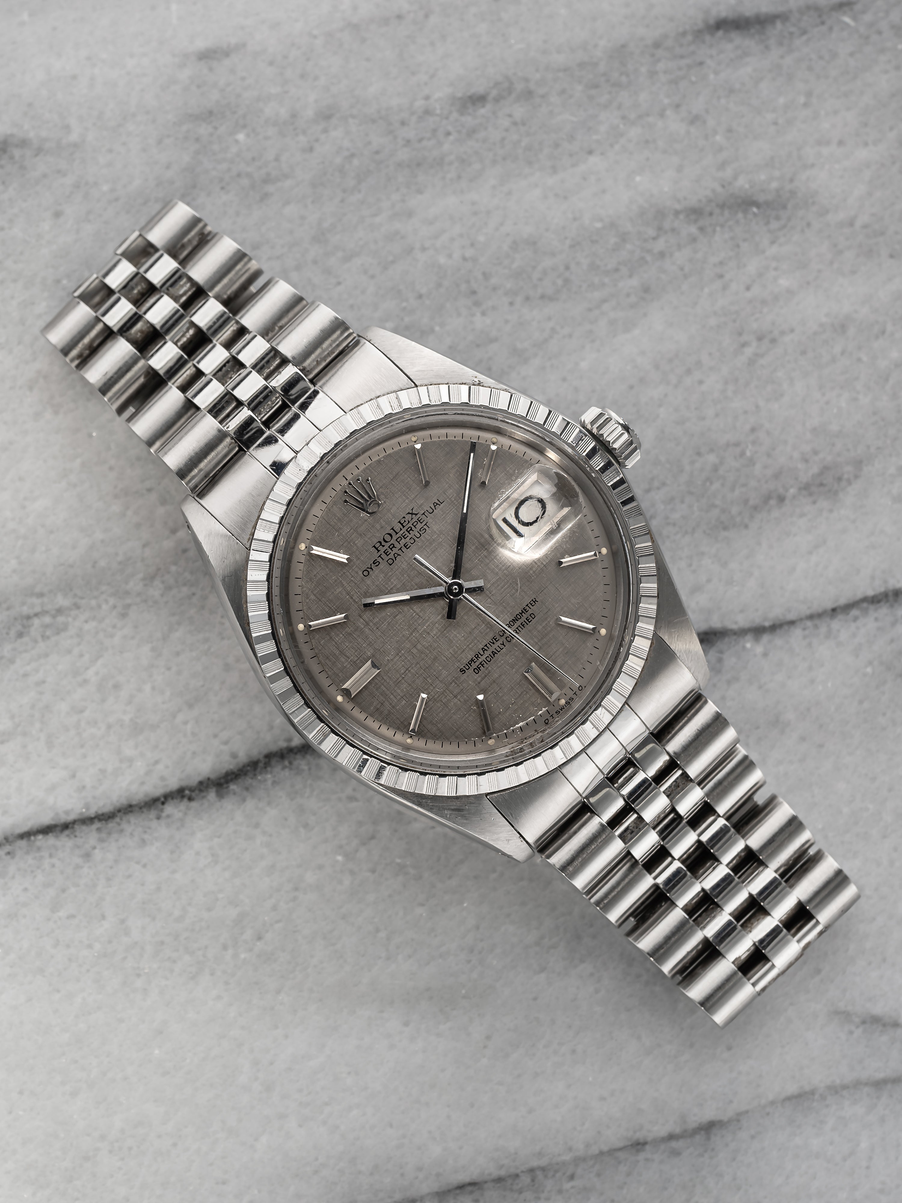 Rolex Datejust 1603 - Grey Linen Dial