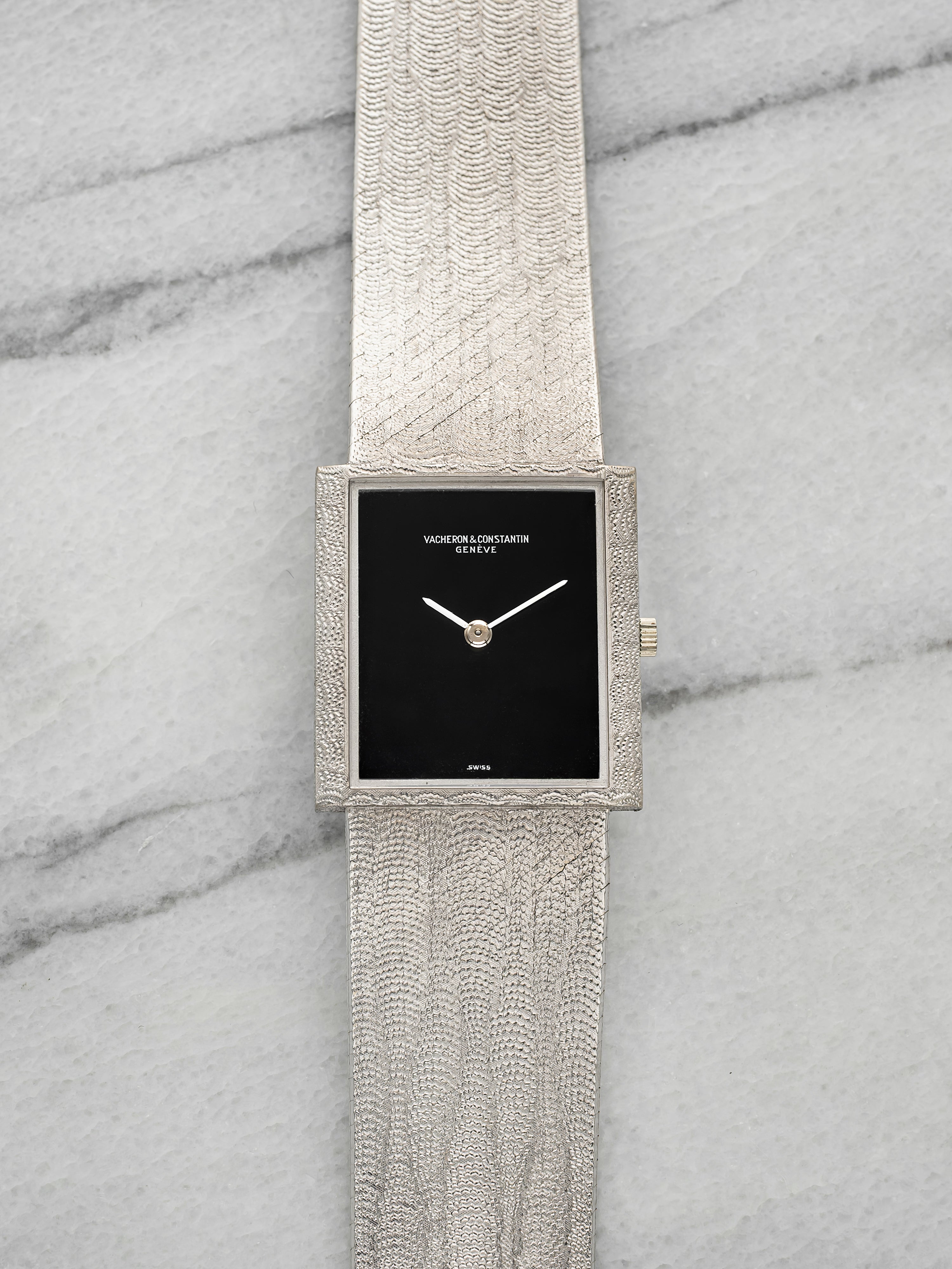 Vintage 1970s Vacheron Constantin 33001 18K WG Onyx Dial Manual 25mm