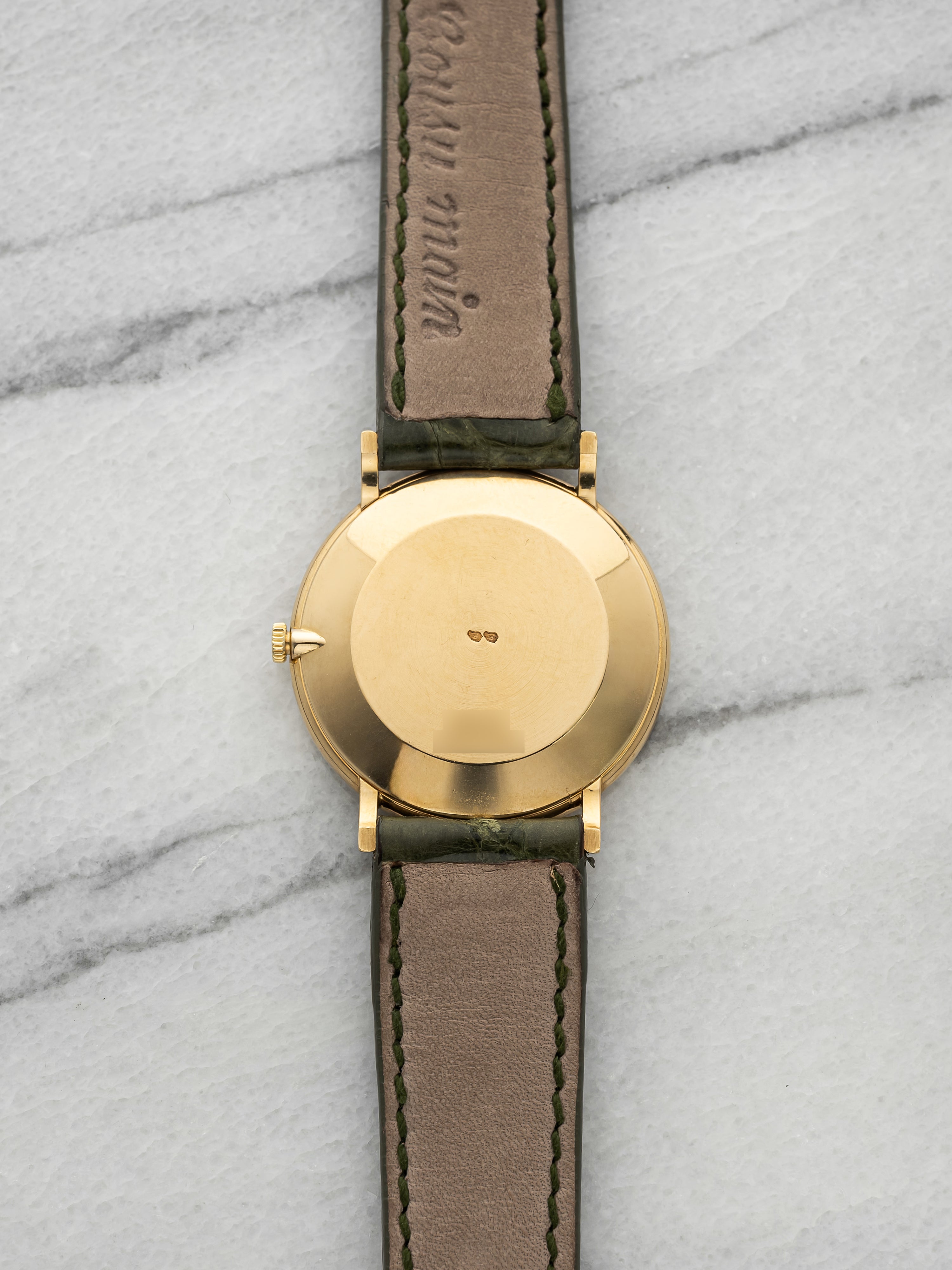 Vintage 1980s Piaget Lady Dancer 9025 18K YG Tiger Eye Dial Manual 30mm