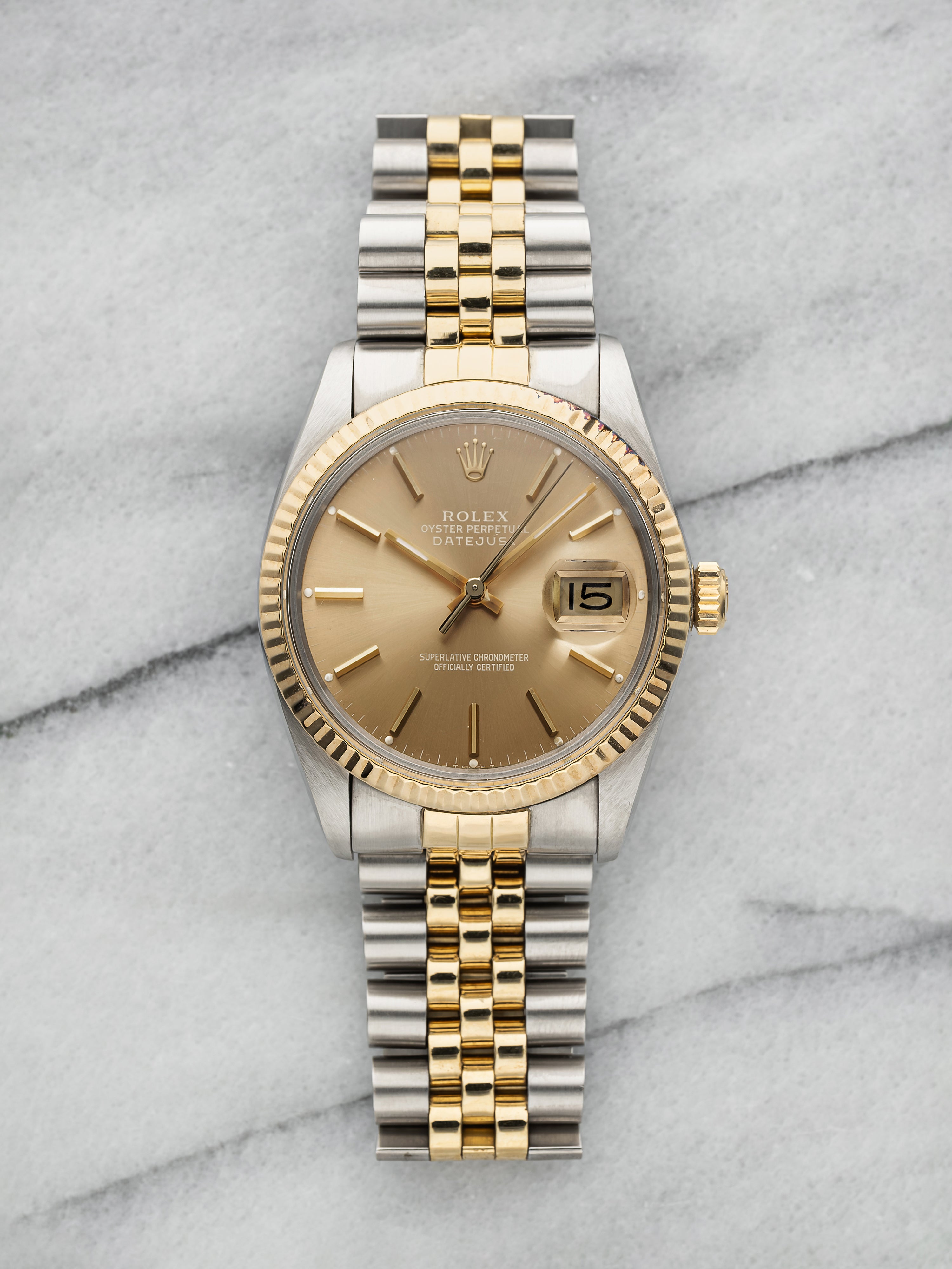 1987 Rolex Datejust 36 16013 – Two-Tone Rare Mocha Dial
