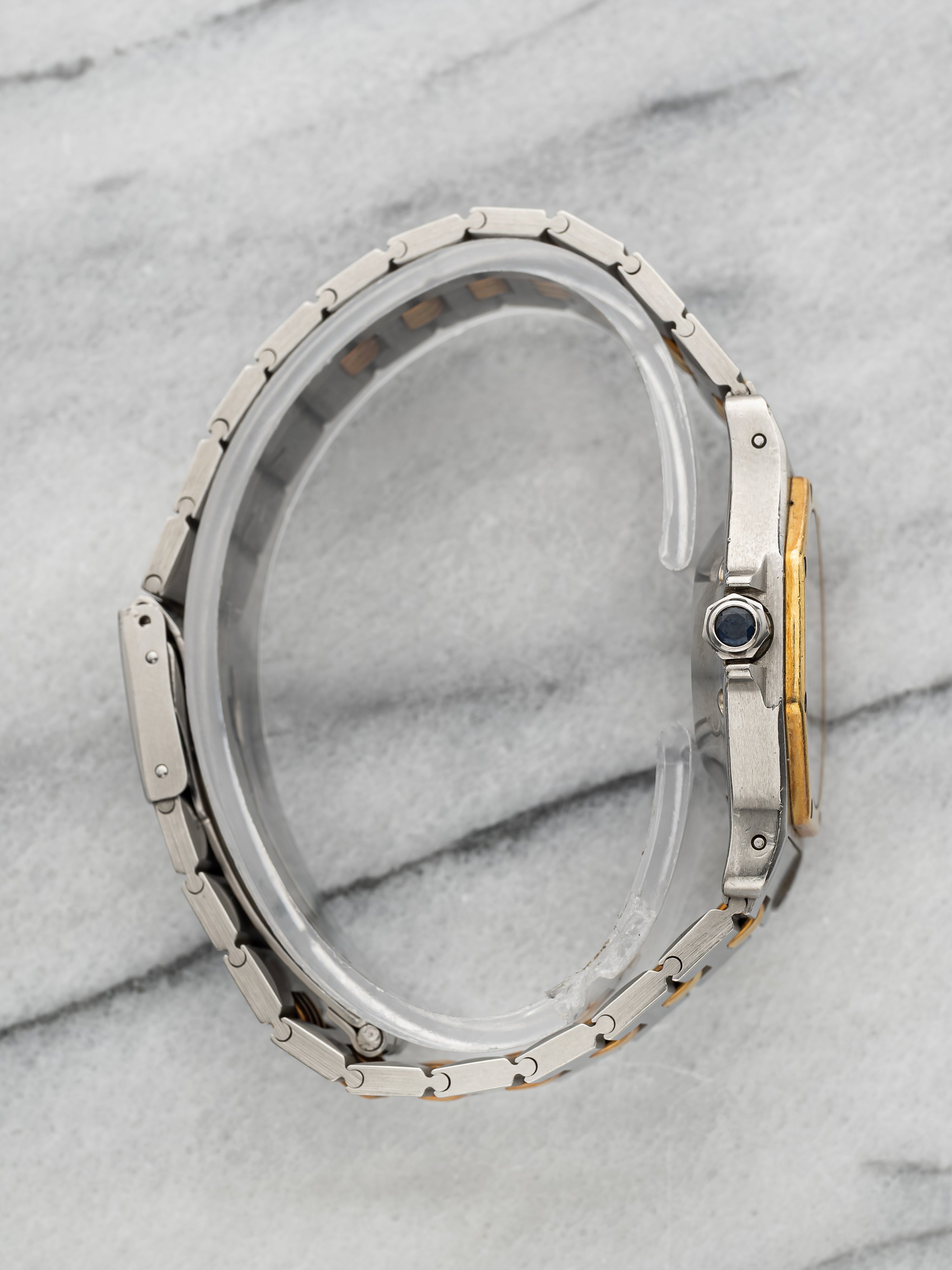 Cartier Santos Octagon - Two Tone White Roman Dial