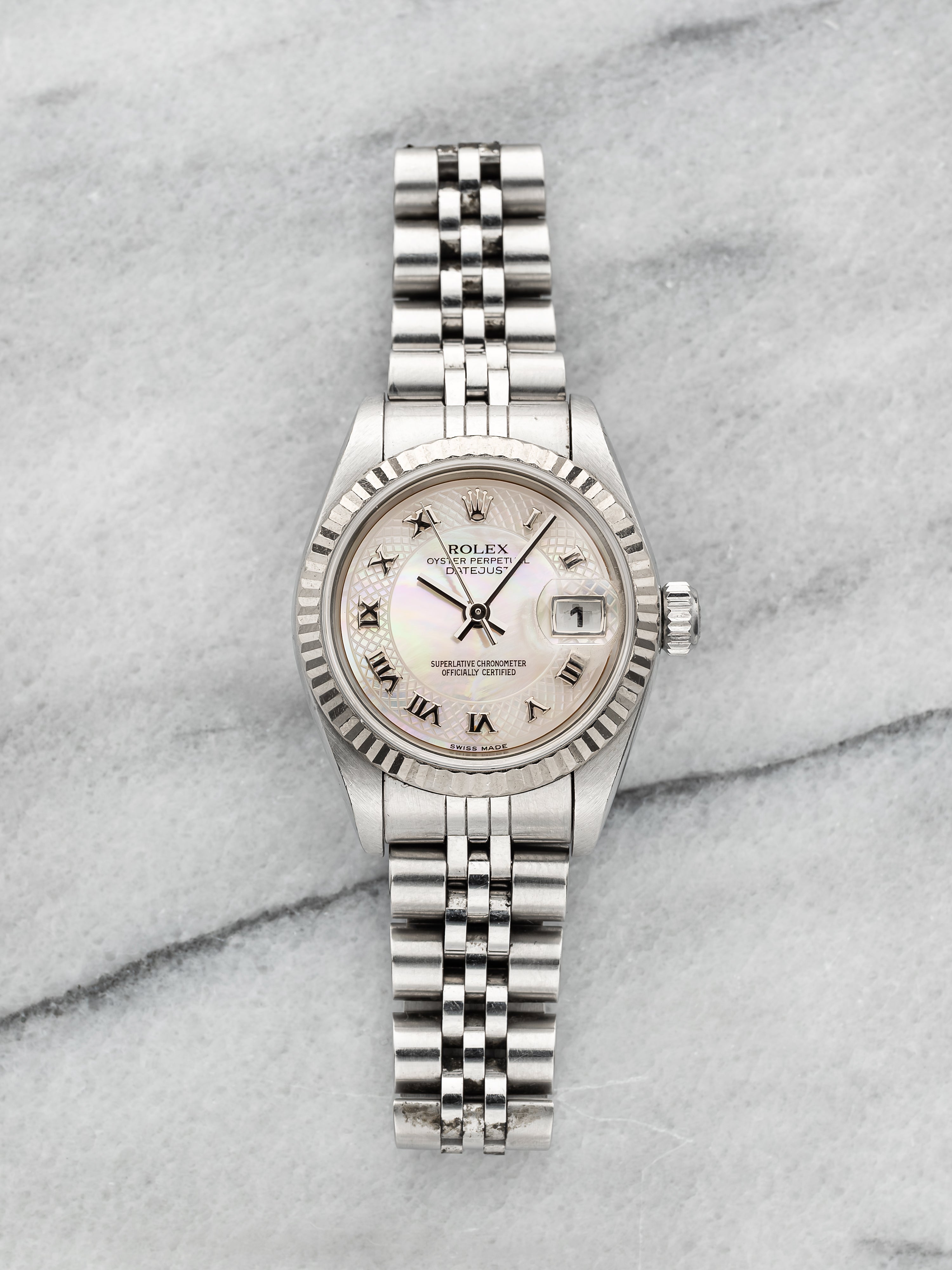 2002 Rolex Lady-Datejust 79174 – Mother of Pearl Guilloche Dial