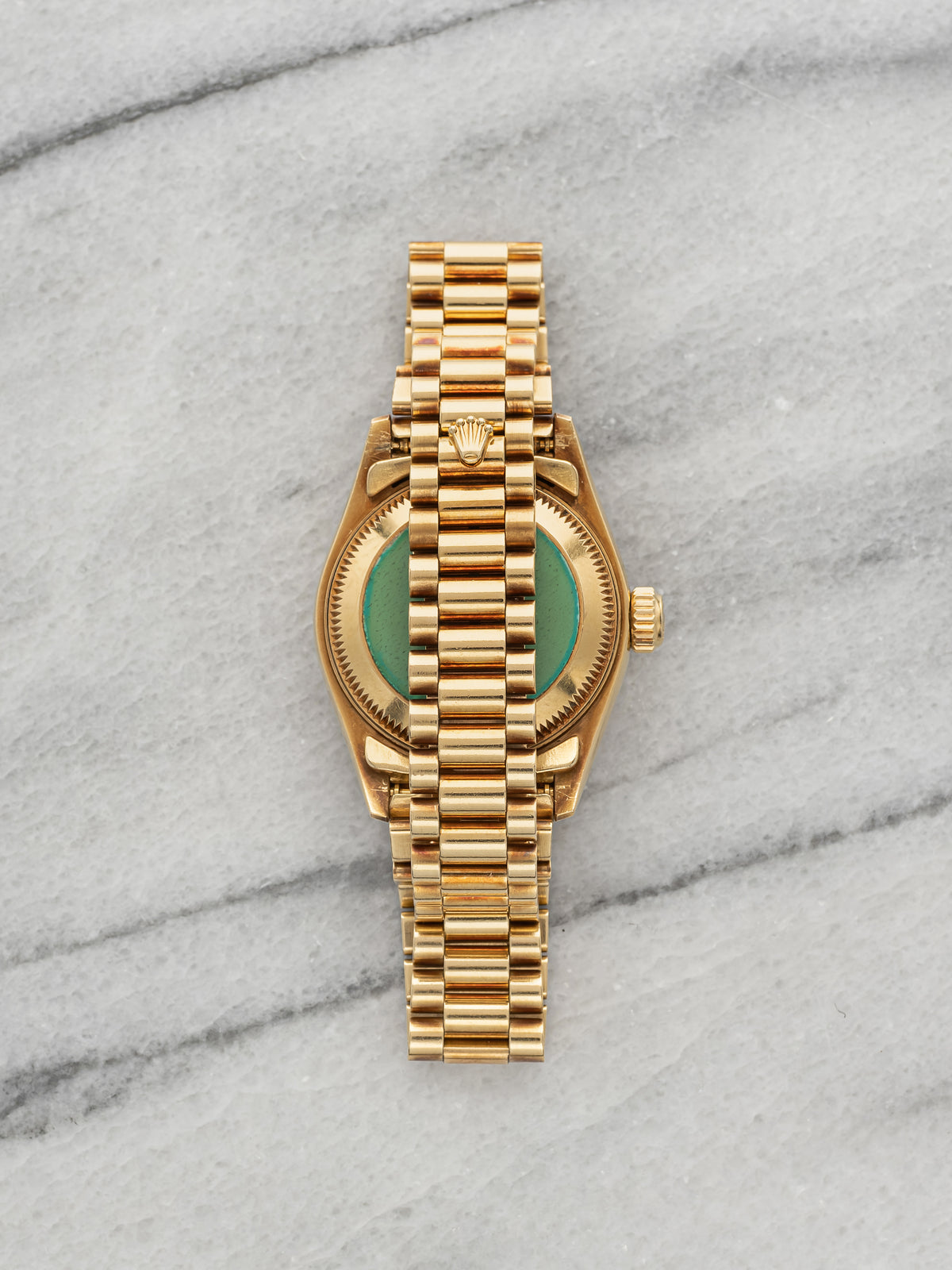 Vintage 1996 Rolex Lady Datejust 69178 18K YG Cachalong Stone Diamond Dial 26mm