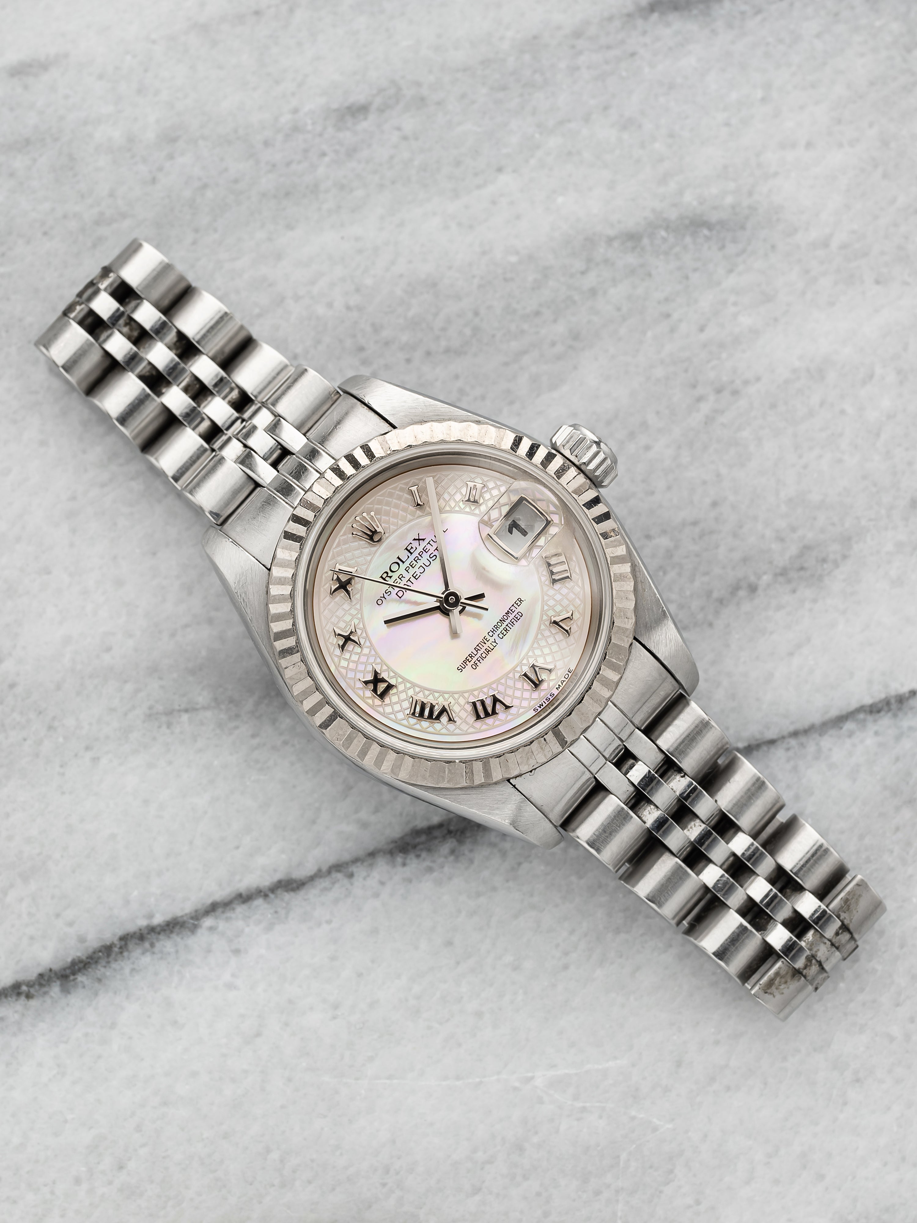 2002 Rolex Lady-Datejust 79174 – Mother of Pearl Guilloche Dial