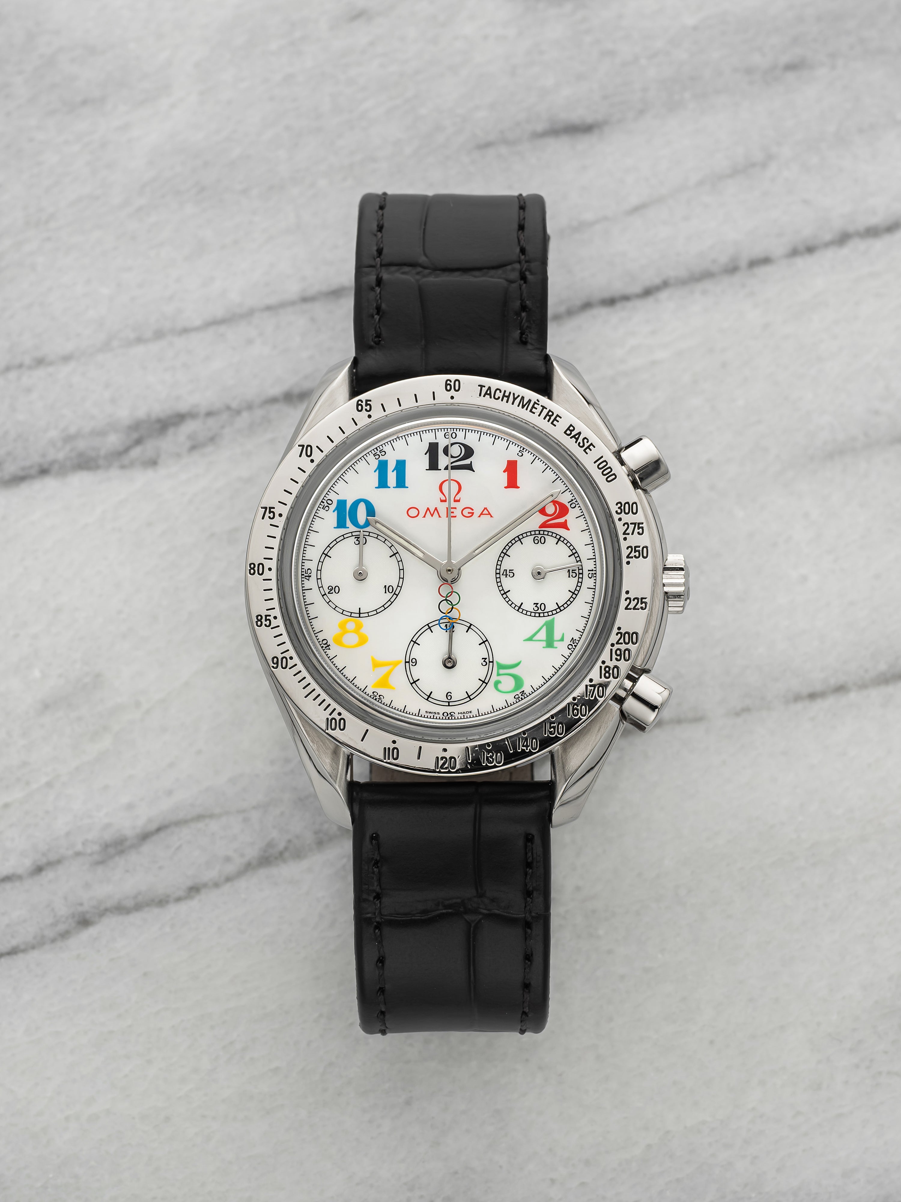 2012 Omega Olympic Collection 3836.70.36 Steel Mother of Pearl Dial Auto 41mm