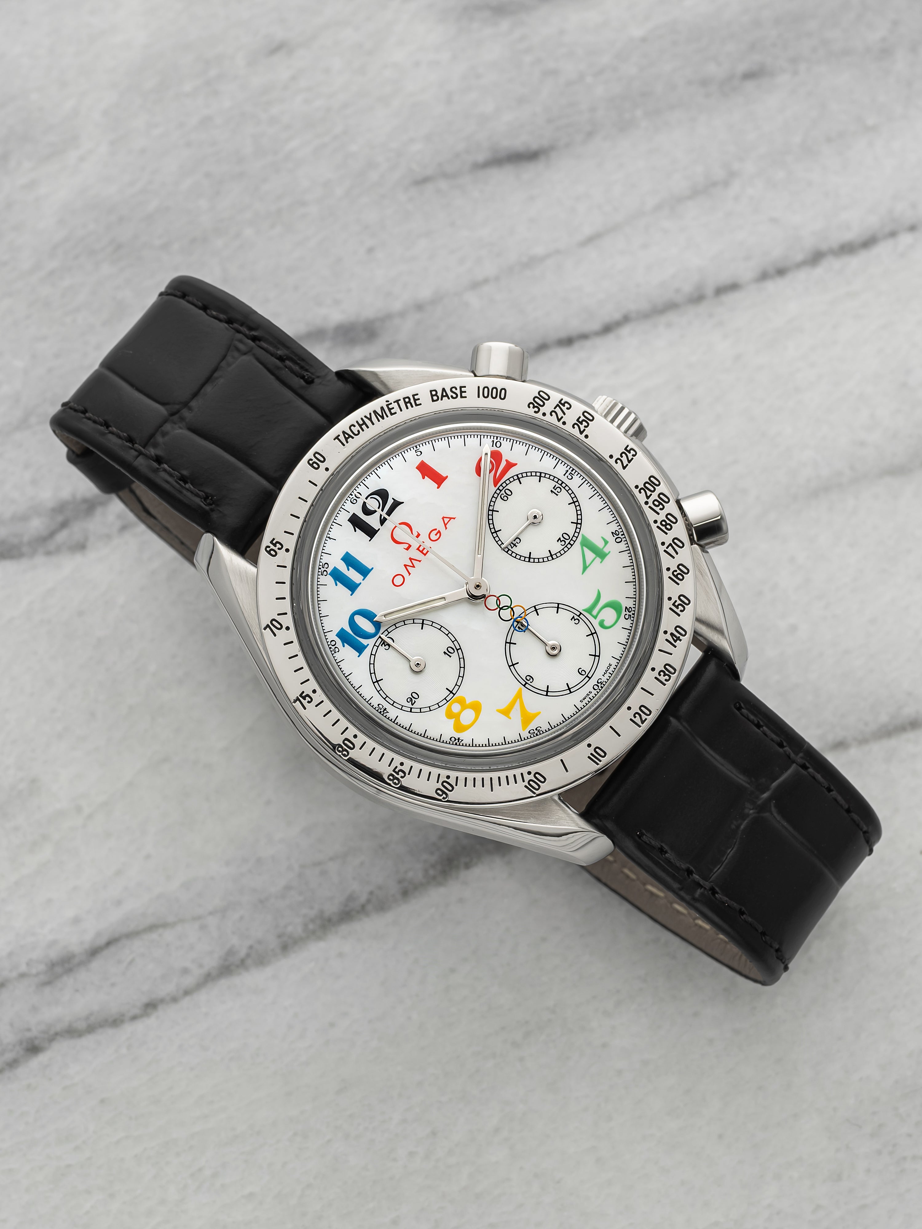 2012 Omega Olympic Collection 3836.70.36 Steel Mother of Pearl Dial Auto 41mm