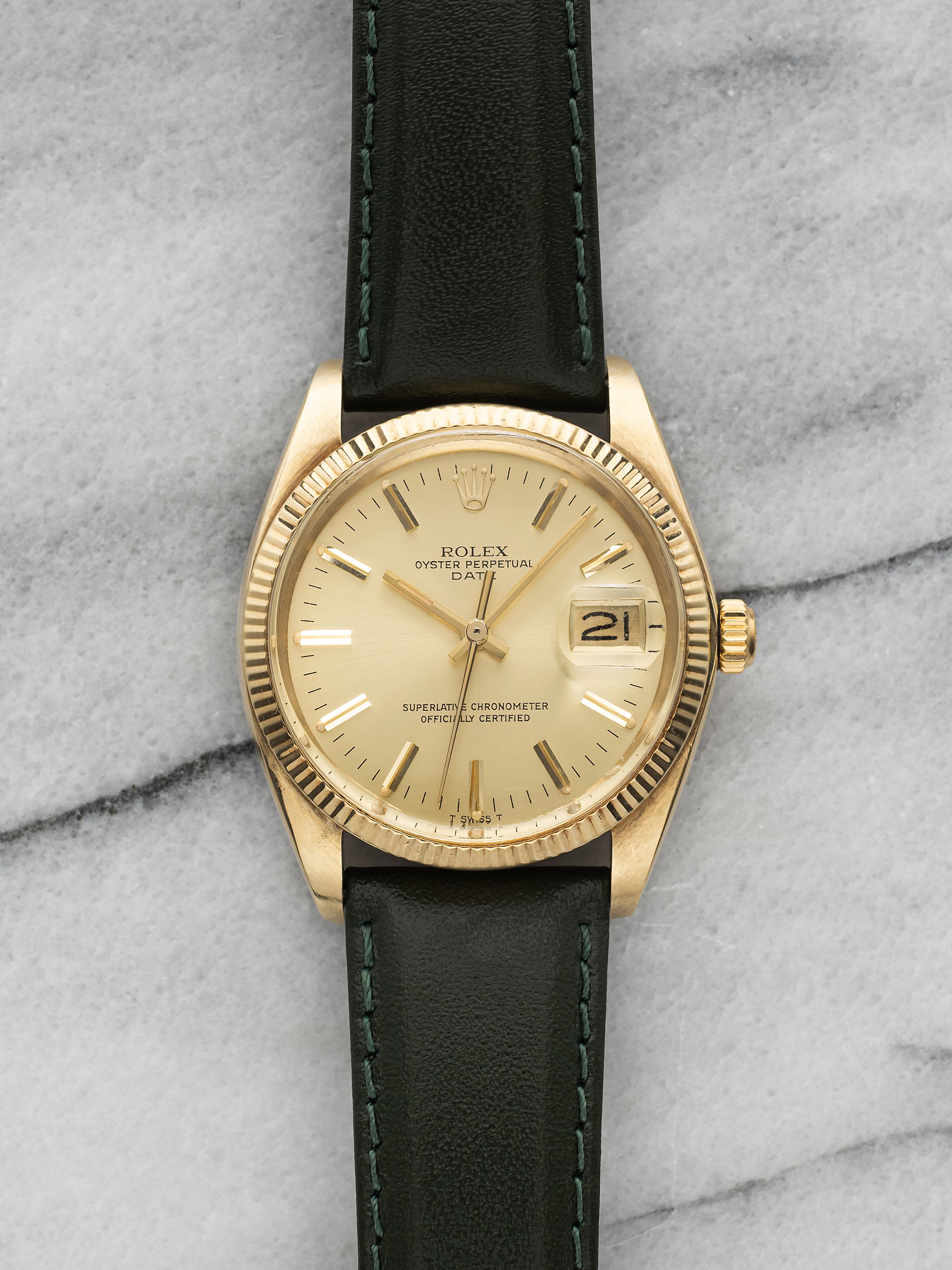 1979 Rolex Oyster Perpetual Date 1503 - Gold Case Champagne Dial