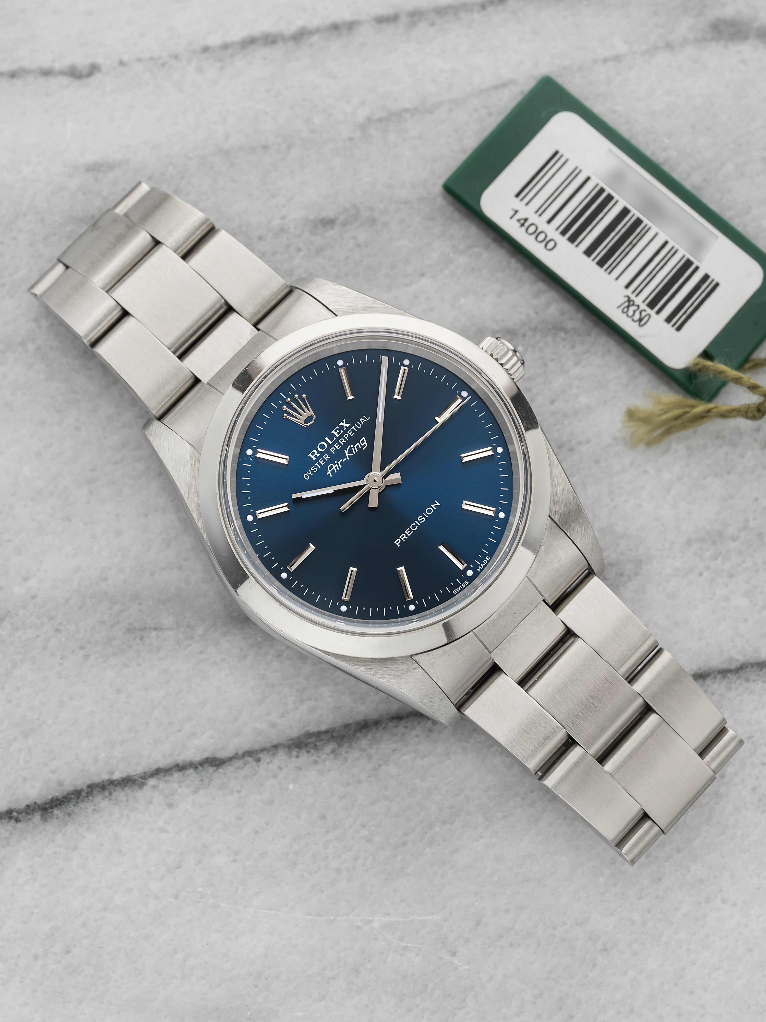 1999 Rolex Air-King 14000 - Blue Dial