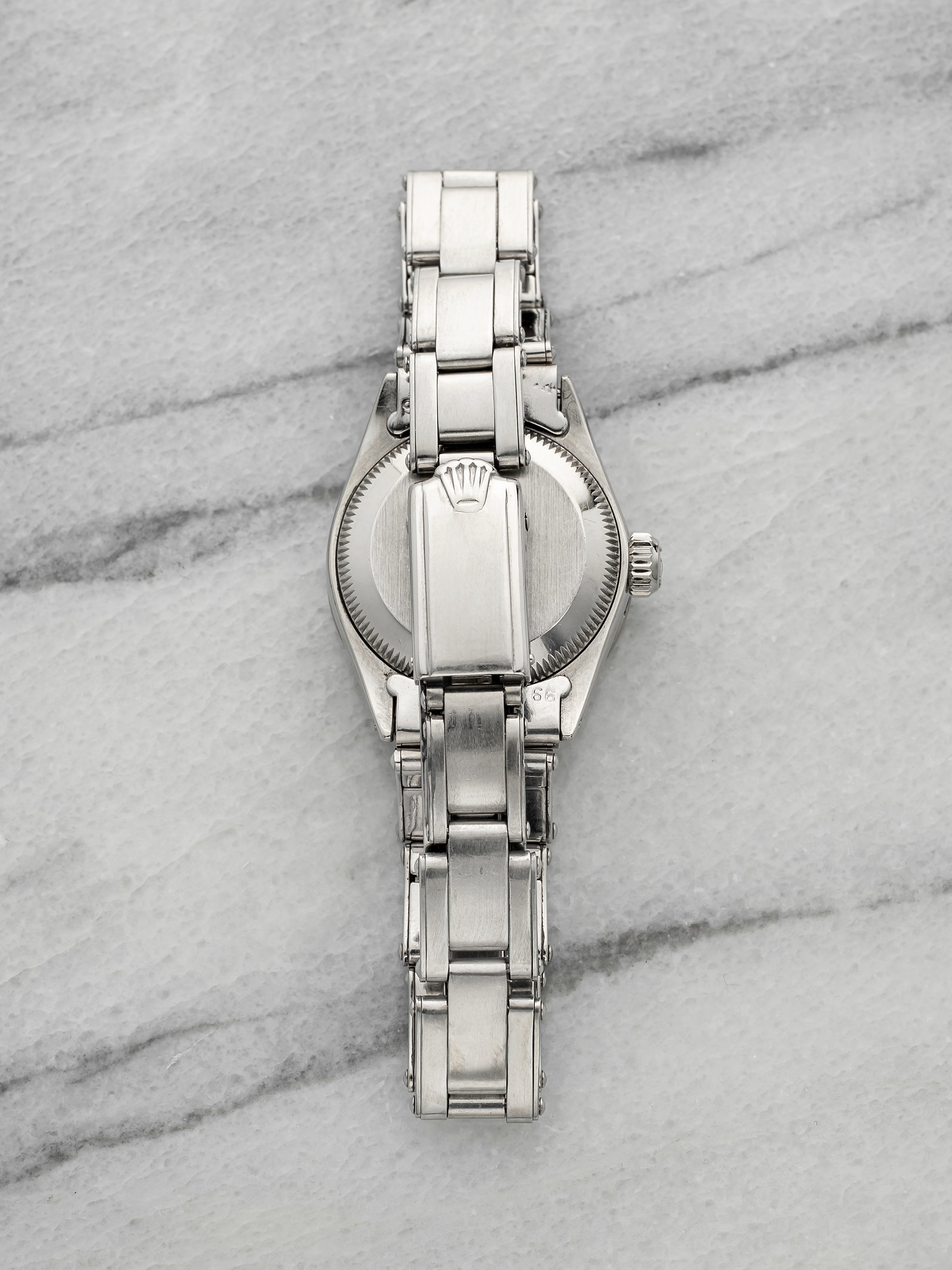 Vintage 1967 Rolex Lady Oyster Perpetual Date 6519 Steel Silver Dial Auto 25mm