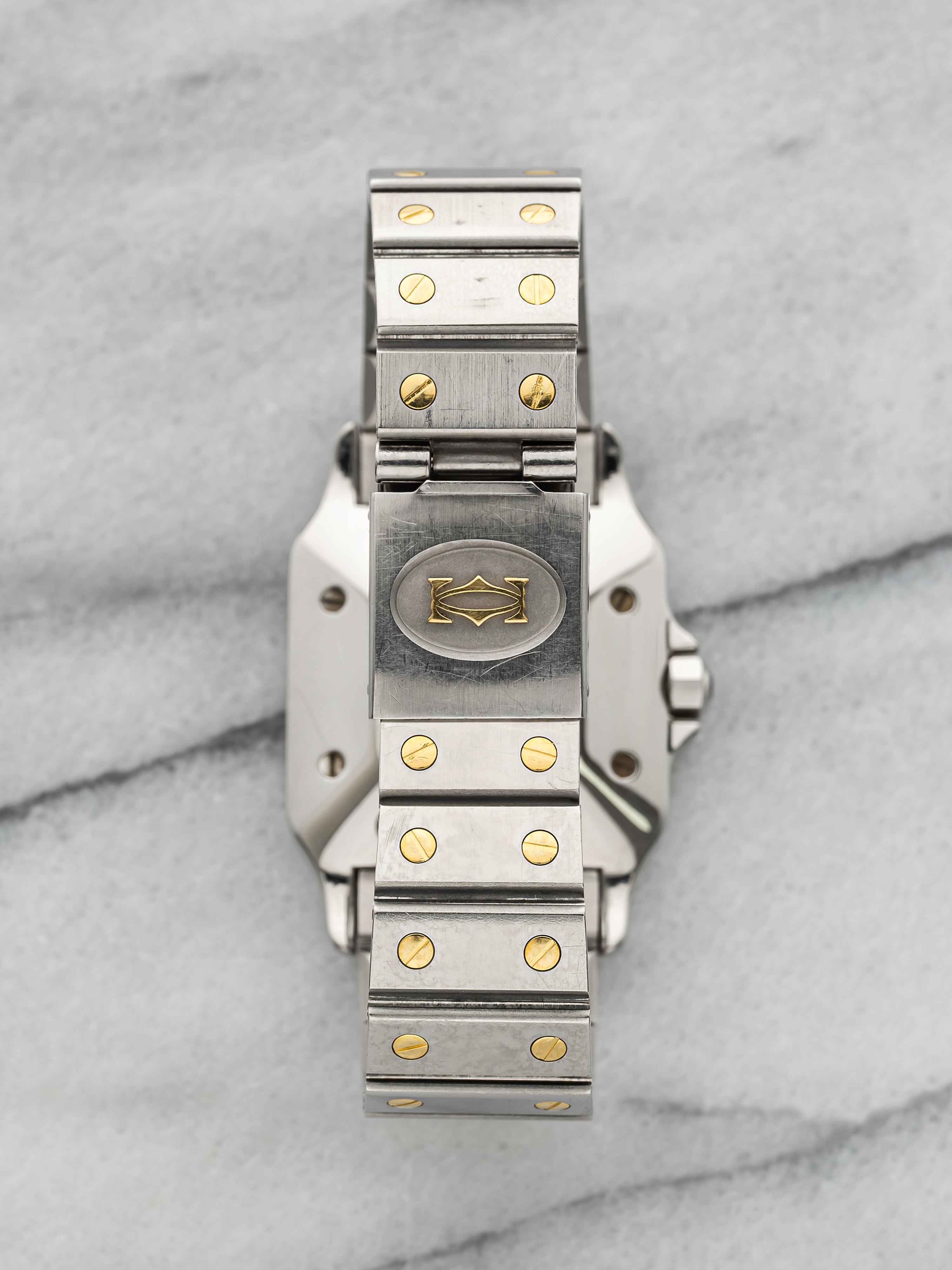 1988 Cartier Santos Carrée 2961 – Two-Tone White Roman Dial