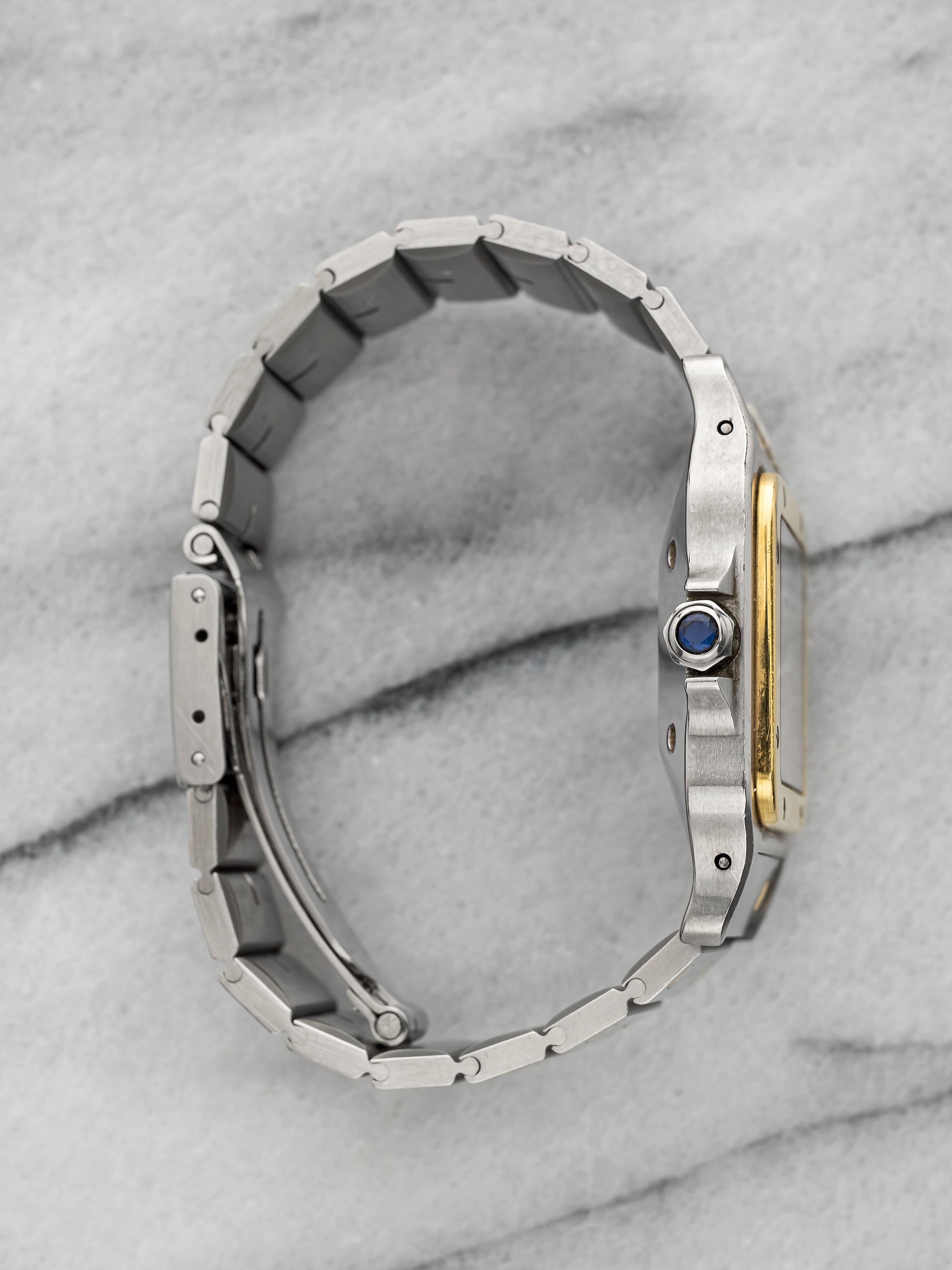 1988 Cartier Santos Carrée 2961 – Two-Tone White Roman Dial