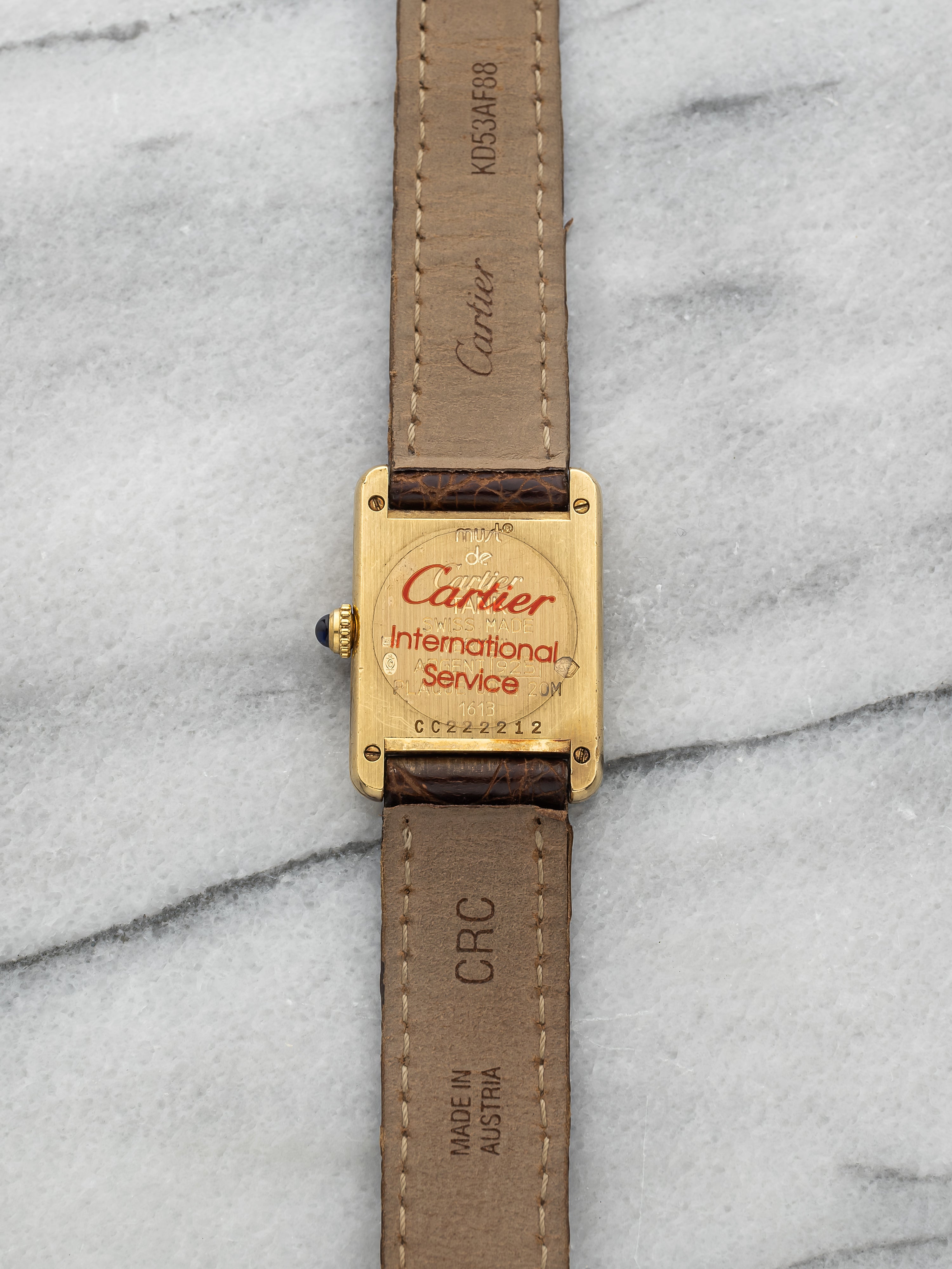 Cartier Tank Must - Vermeil Line Roman Dial