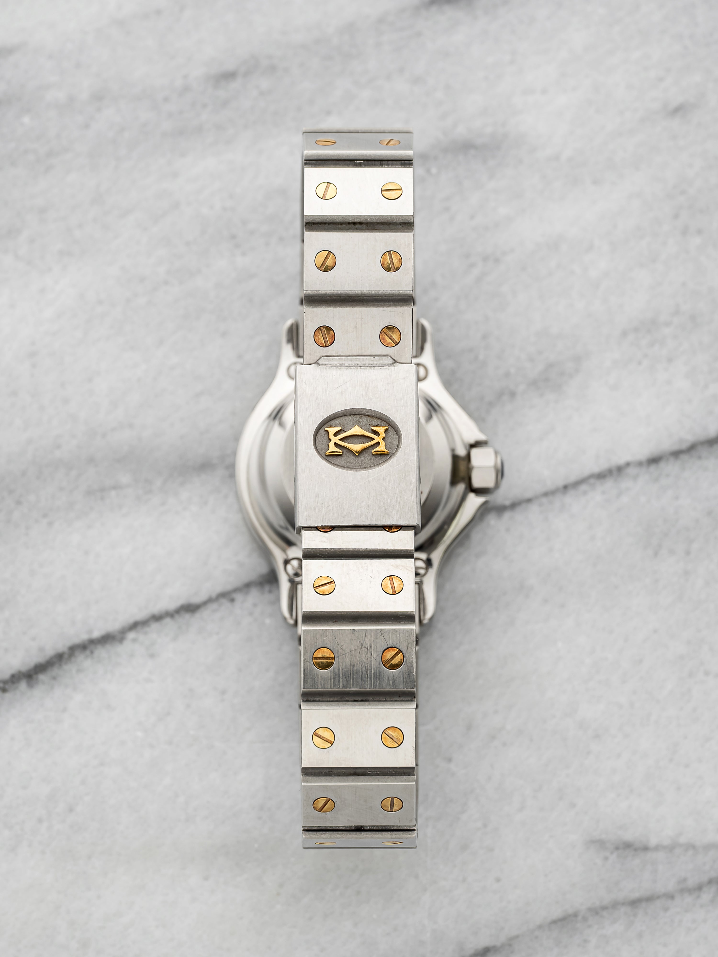 Cartier Santos Octagon - Two Tone White Roman Dial