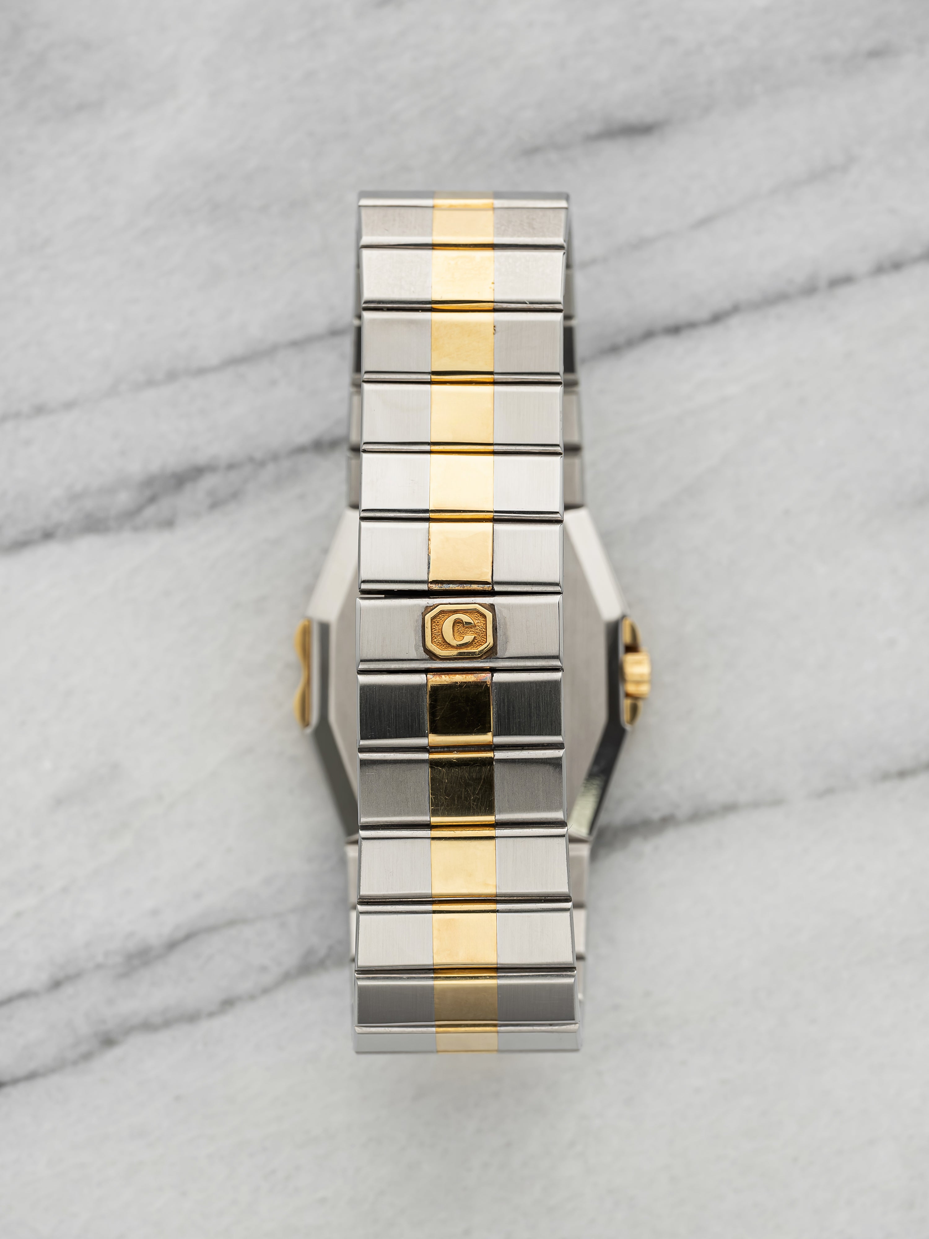Vintage 1988 Chopard St. Moritz 8023 Two-Tone Blue Diamond Dial Quartz 32mm