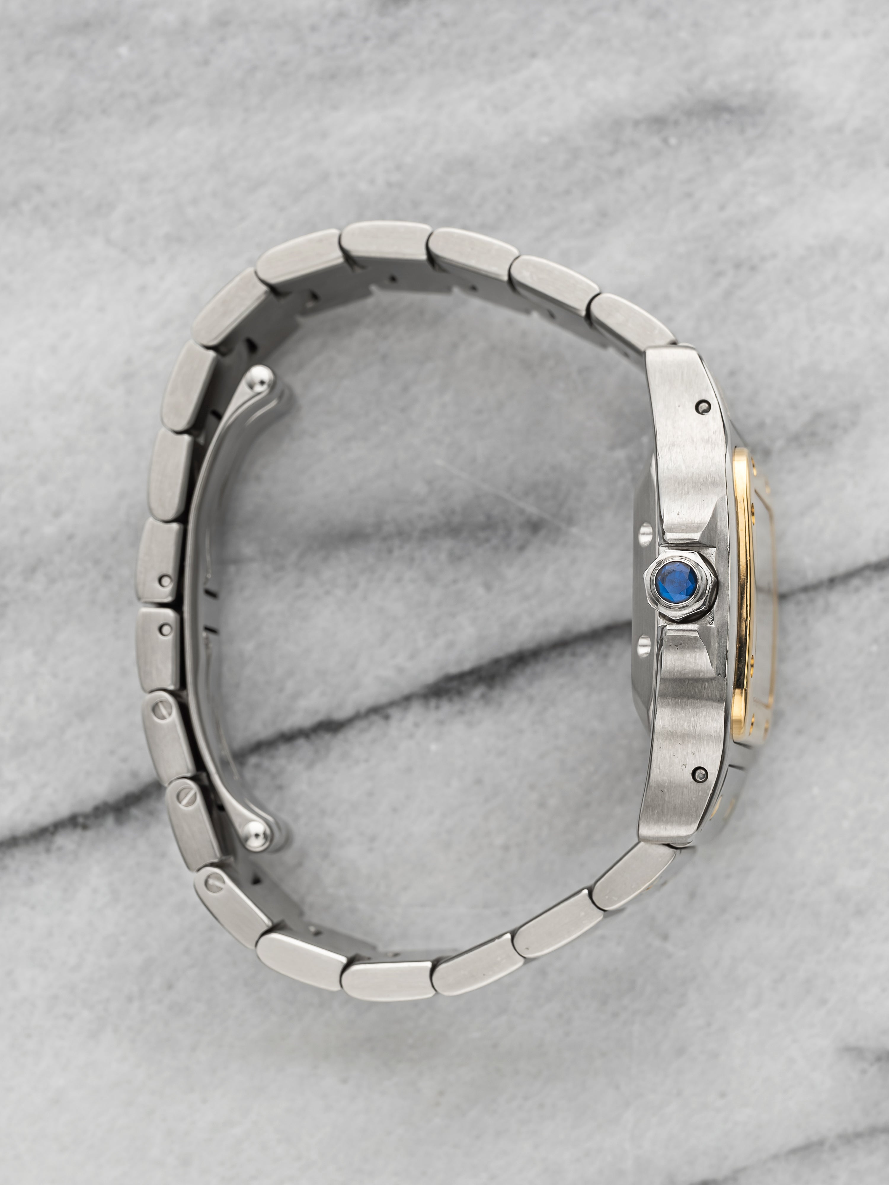 Cartier Santos 2423 - Two Tone Guilloche Dial