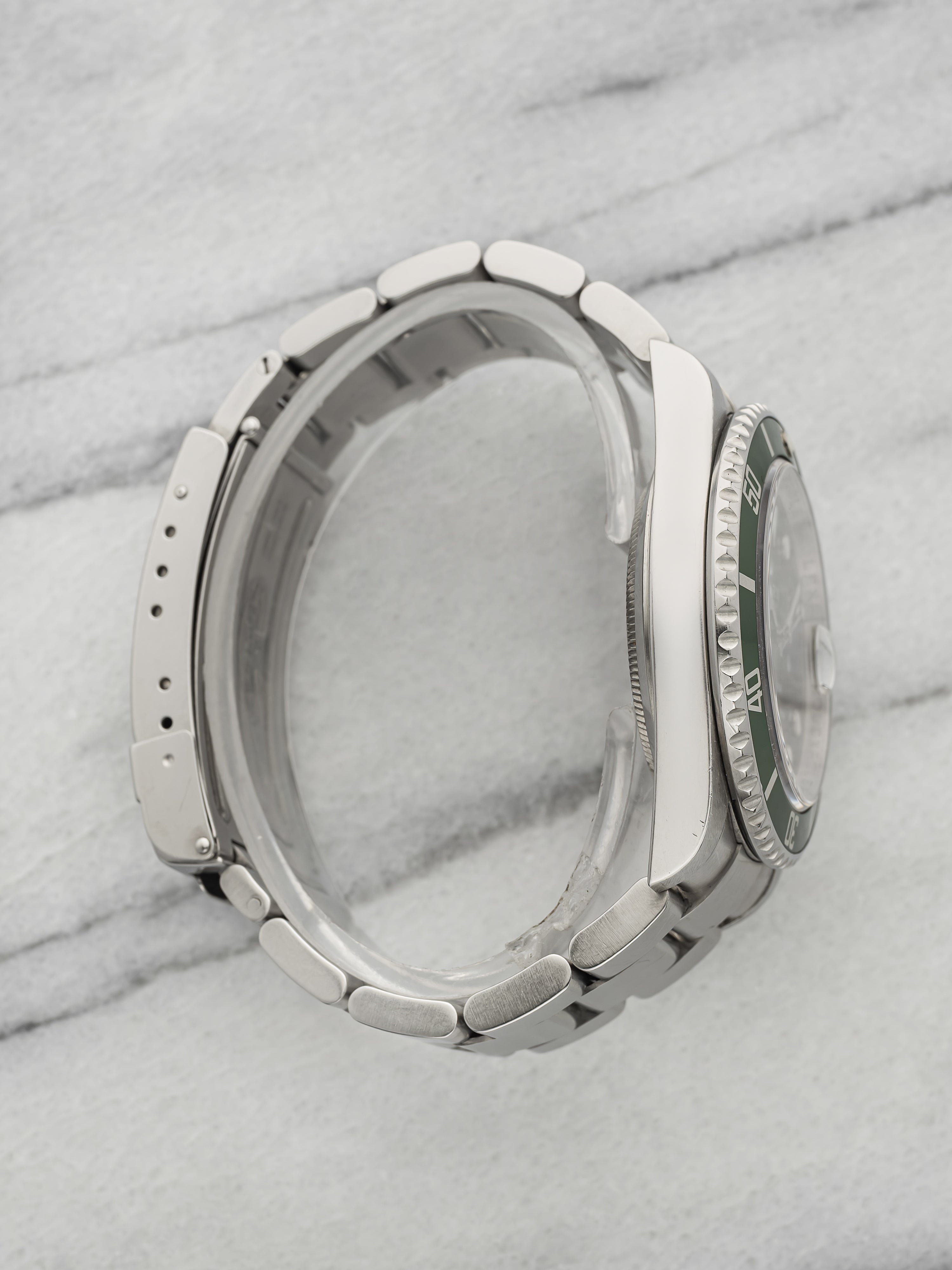 2008 Rolex Submariner 16610LV Kermit Stainless Steel Black Dial Automatic 40mm