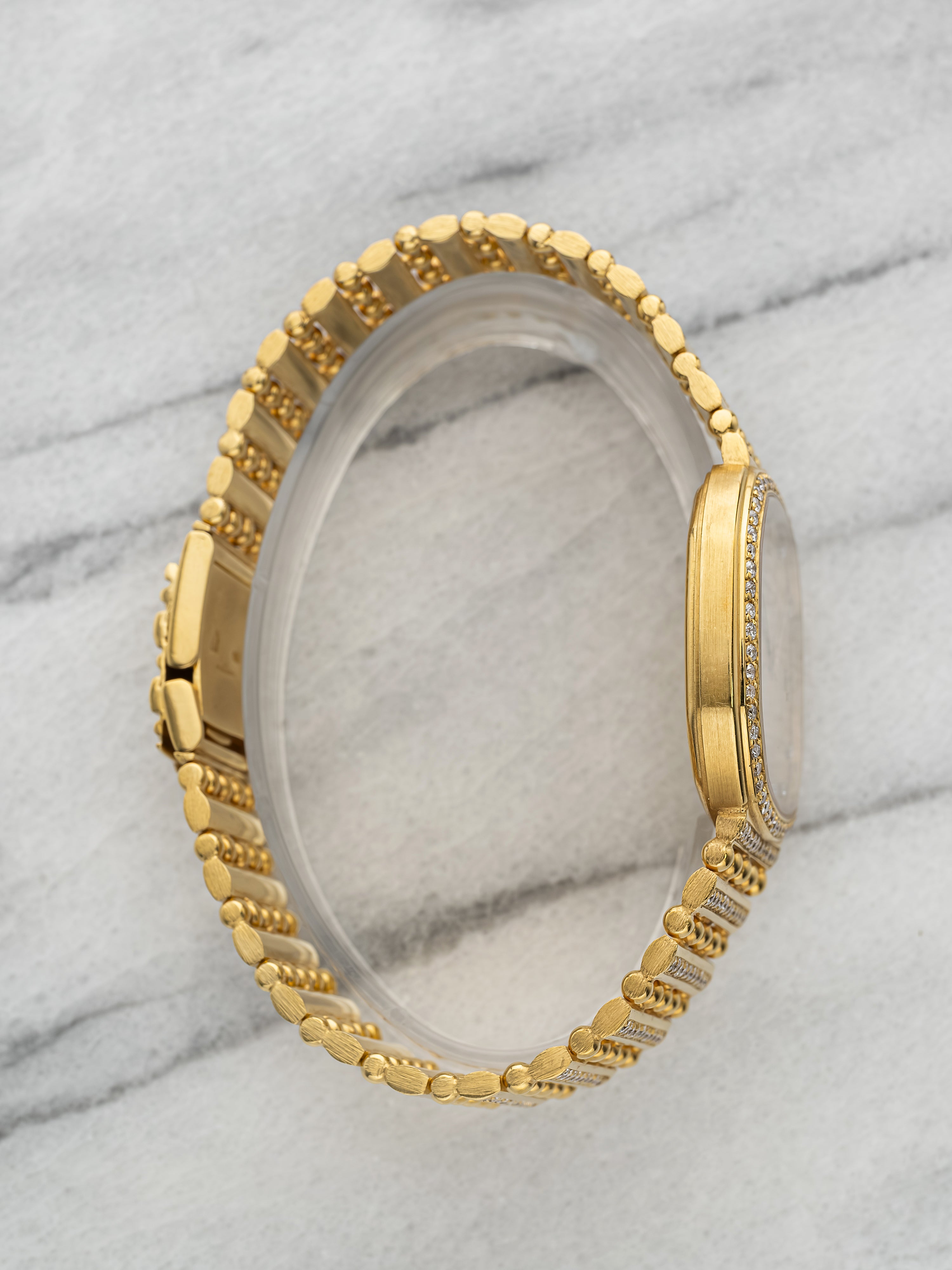 Audemars Piguet 56059BA – 18K Yellow Gold Diamond Bullet Bracelet