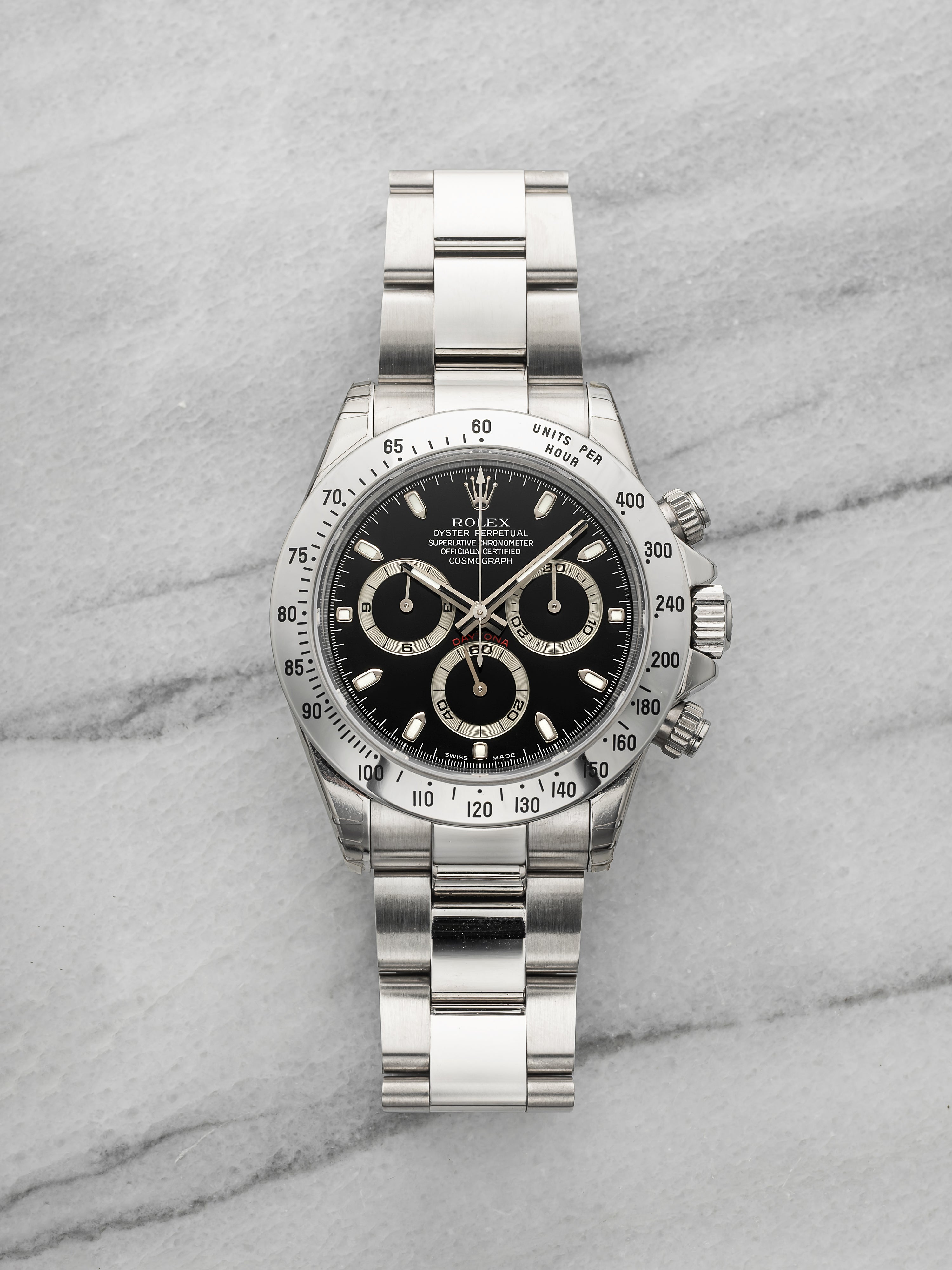 2004 Rolex Daytona 116520 Stainless Steel Black Dial Automatic 40mm