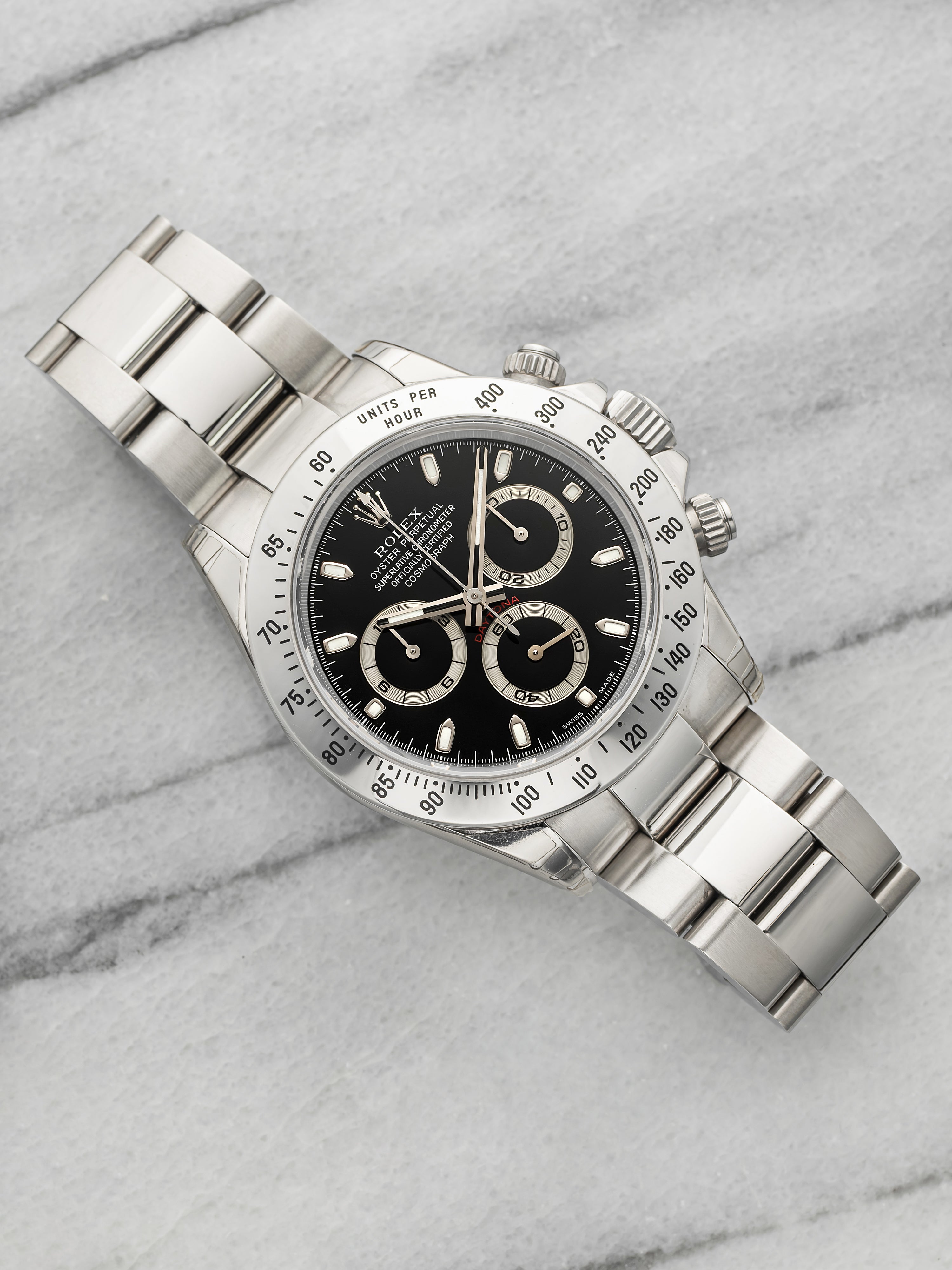 2004 Rolex Daytona 116520 Stainless Steel Black Dial Automatic 40mm