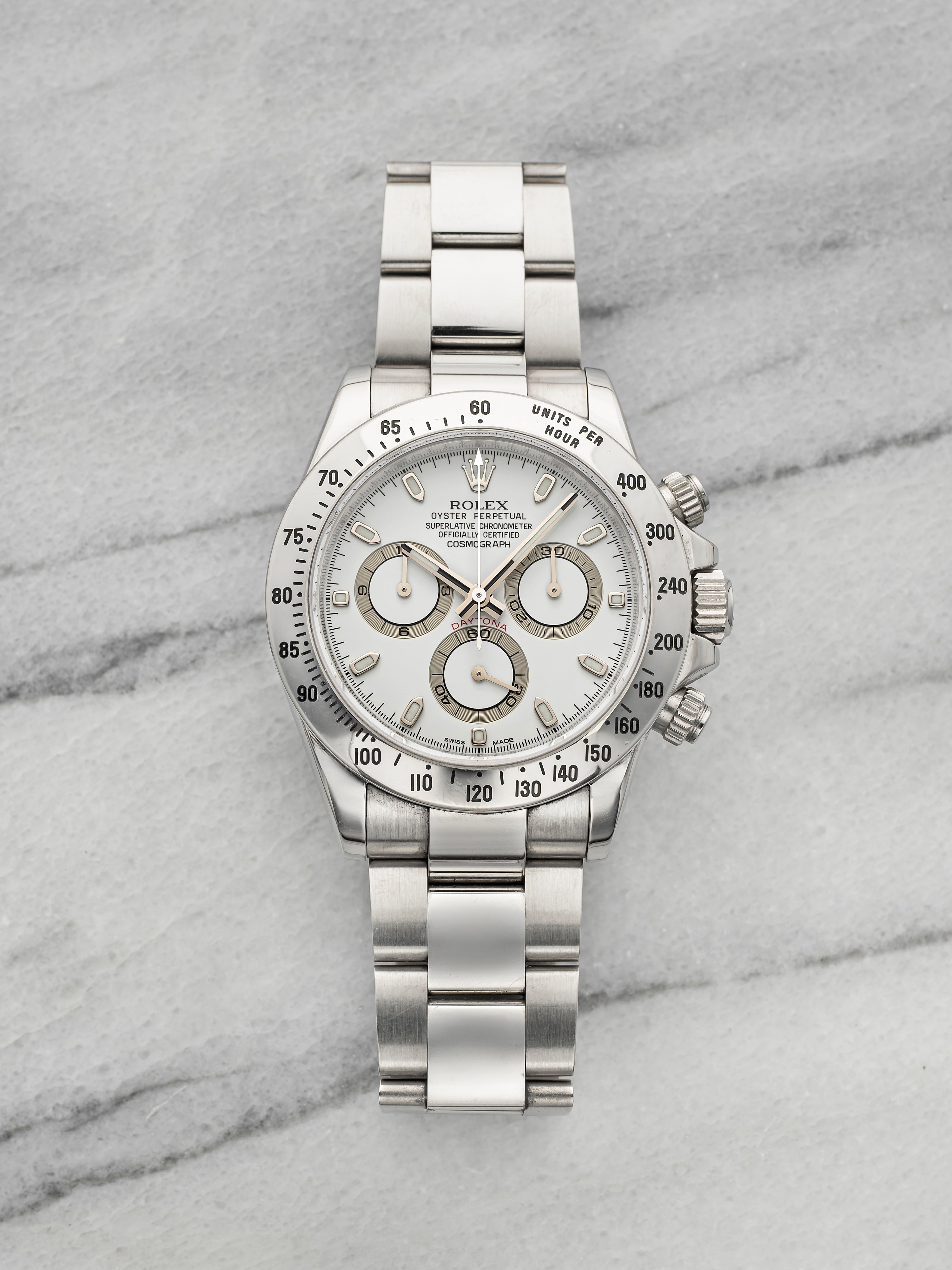 2008 Rolex Daytona 116520 Stainless Steel White "APH" Dial Automatic 40mm