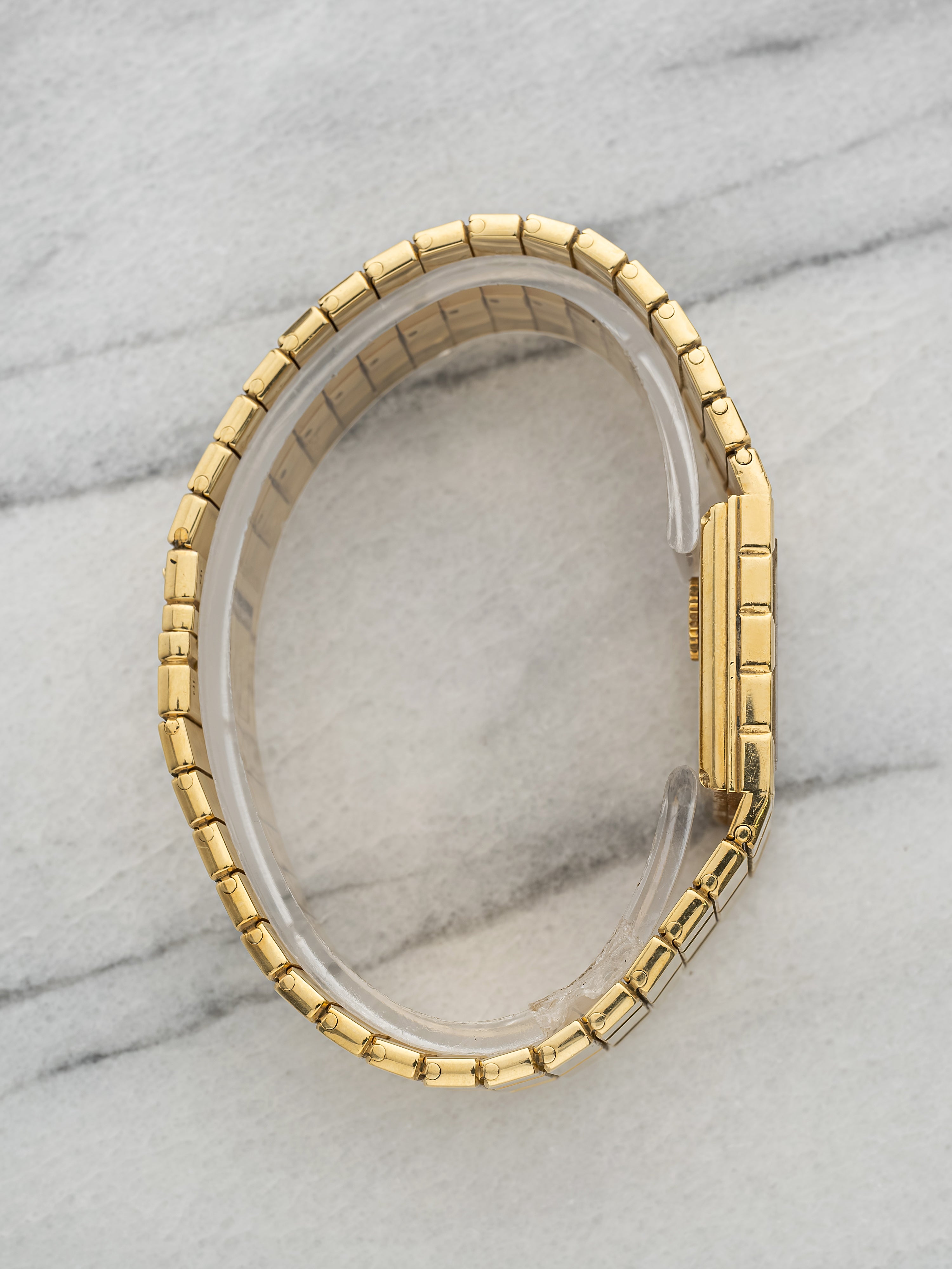 Piaget Polo 7131 – Rare 18K YG Bracelet, Onyx Diamond Dial