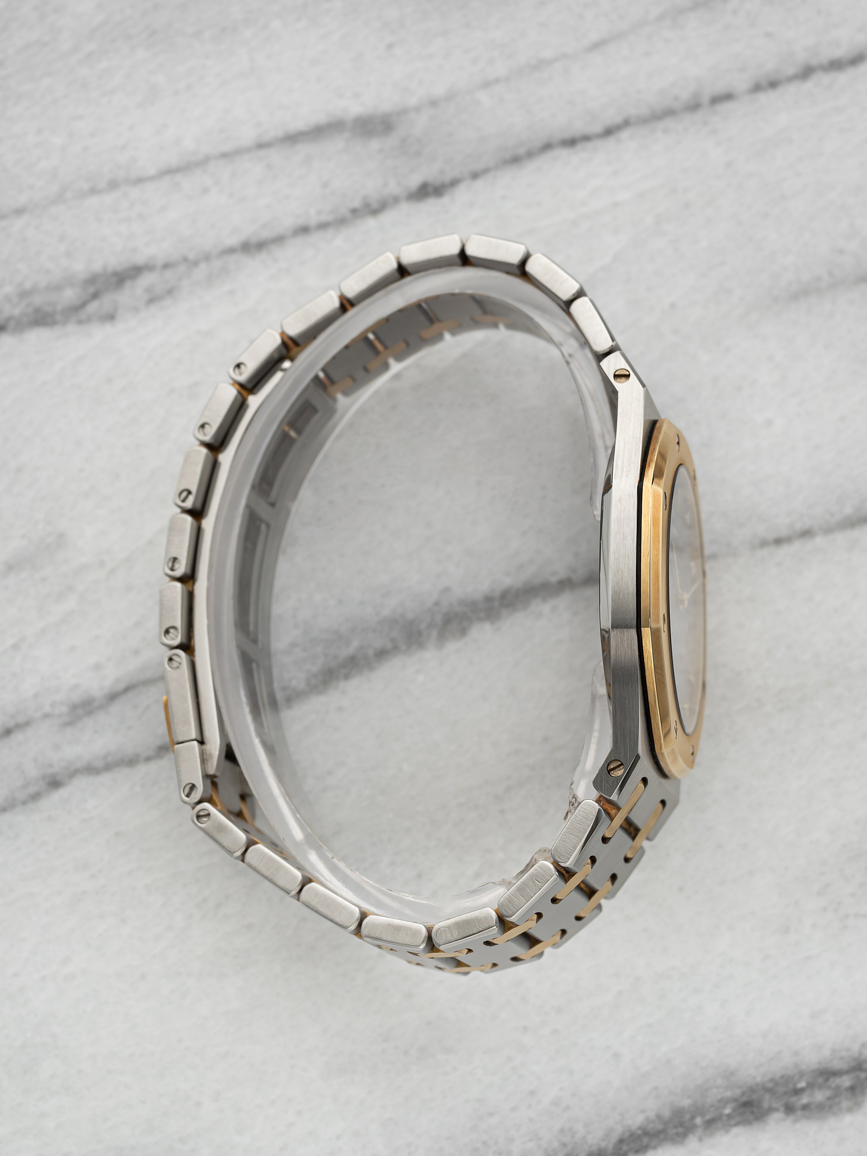 2006 Audemars Piguet Royal Oak 56175TT Two-Tone Grey Diamond Dial Quartz 33 mm