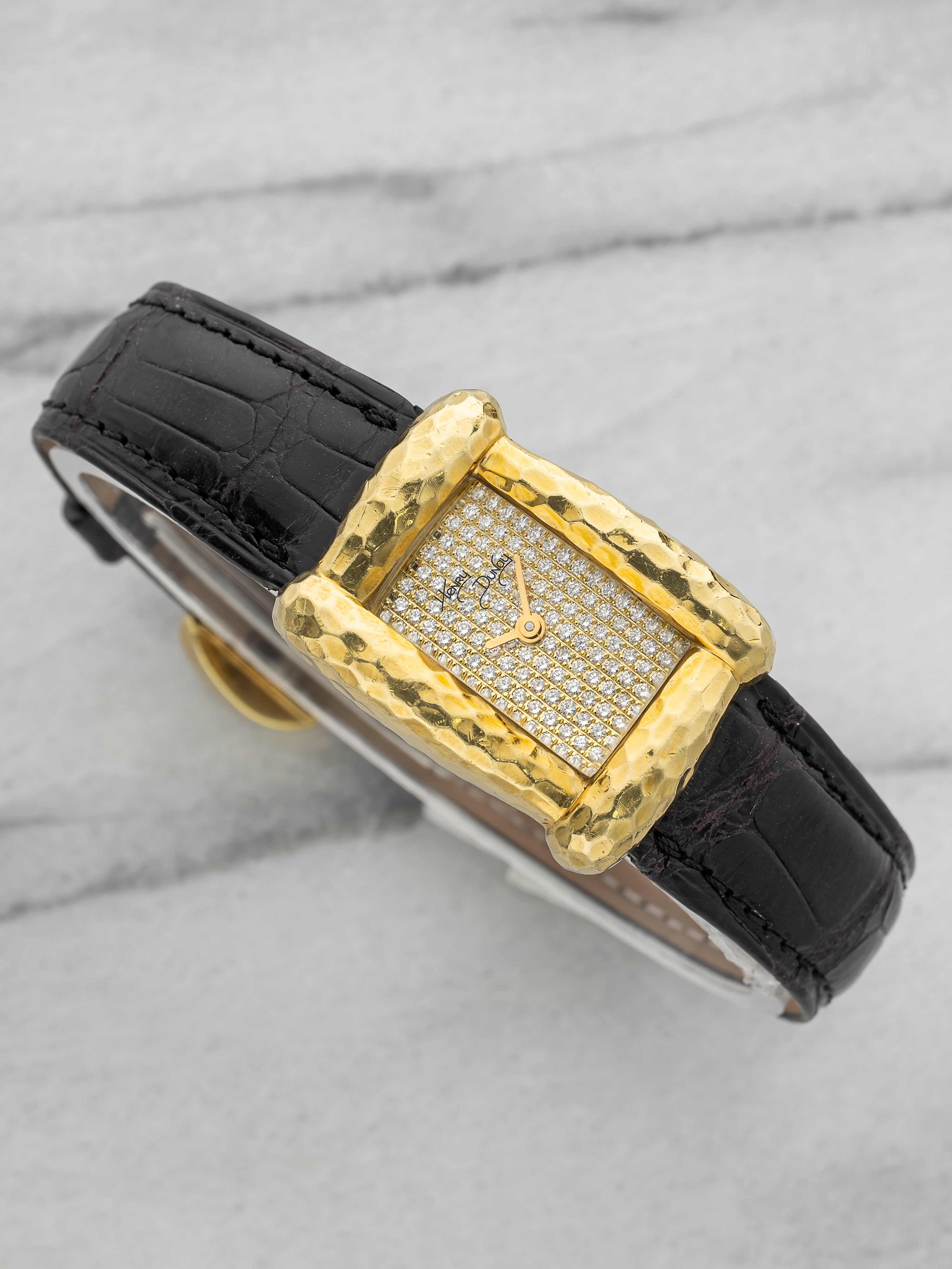 Henry Dunay Sabi 18K YG – Yellow Gold Pave Diamond Dial