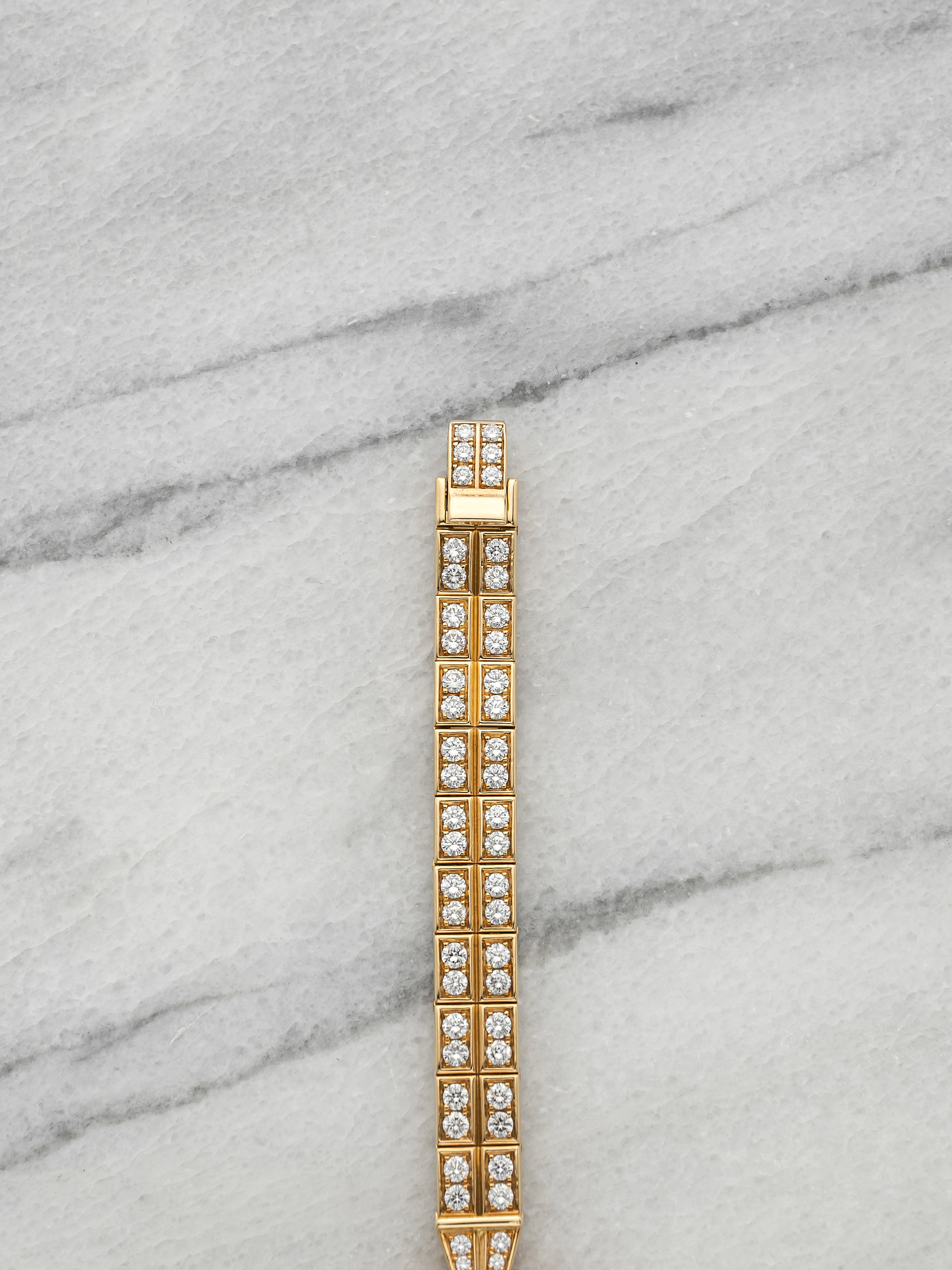 Vintage 1990s Vacheron Constantin Lady 18K Yellow Gold Diamond Pave Quartz 20mm