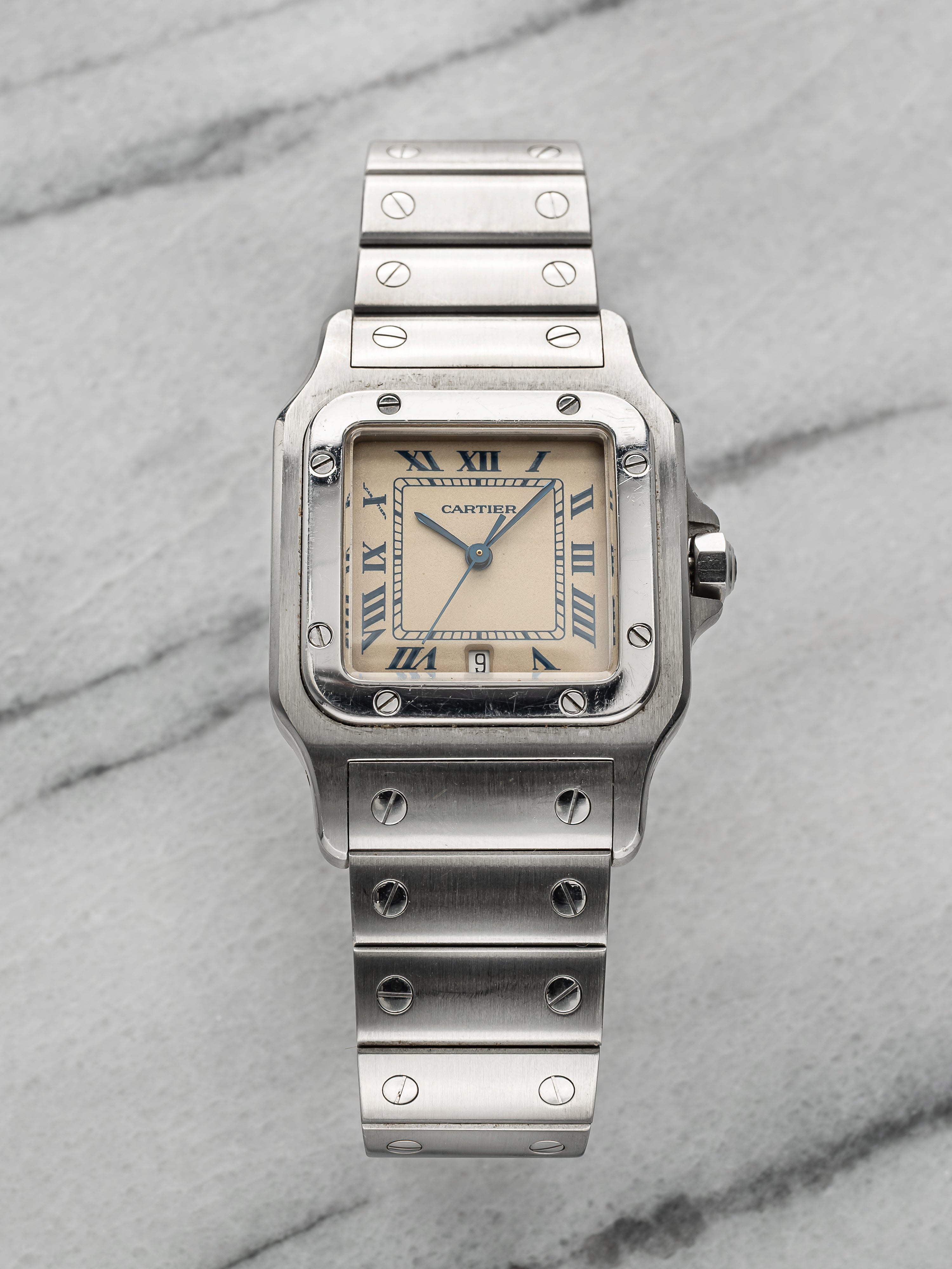 Cartier Santos 1564 - Cream Roman Dial