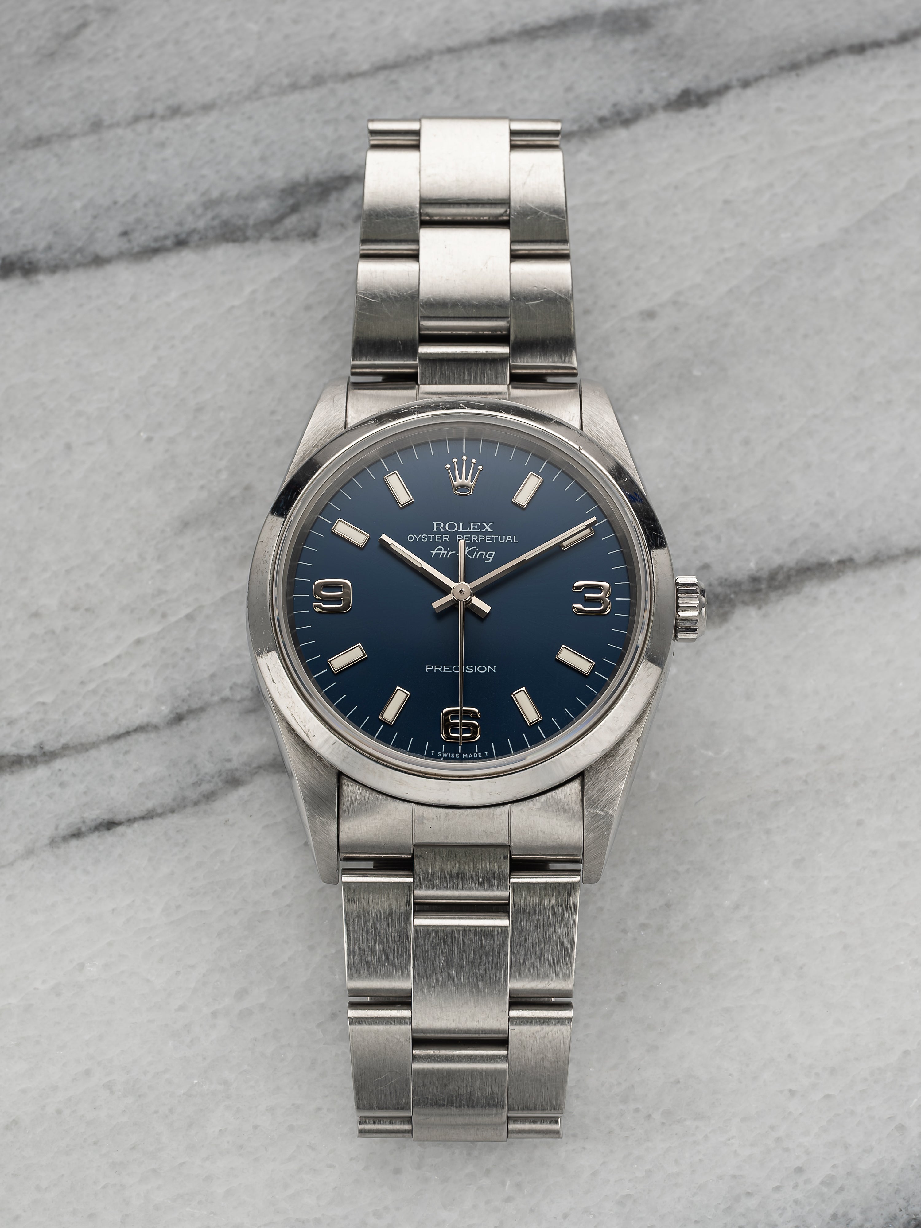 Rolex Air King 14000 - Blue Explorer Dial
