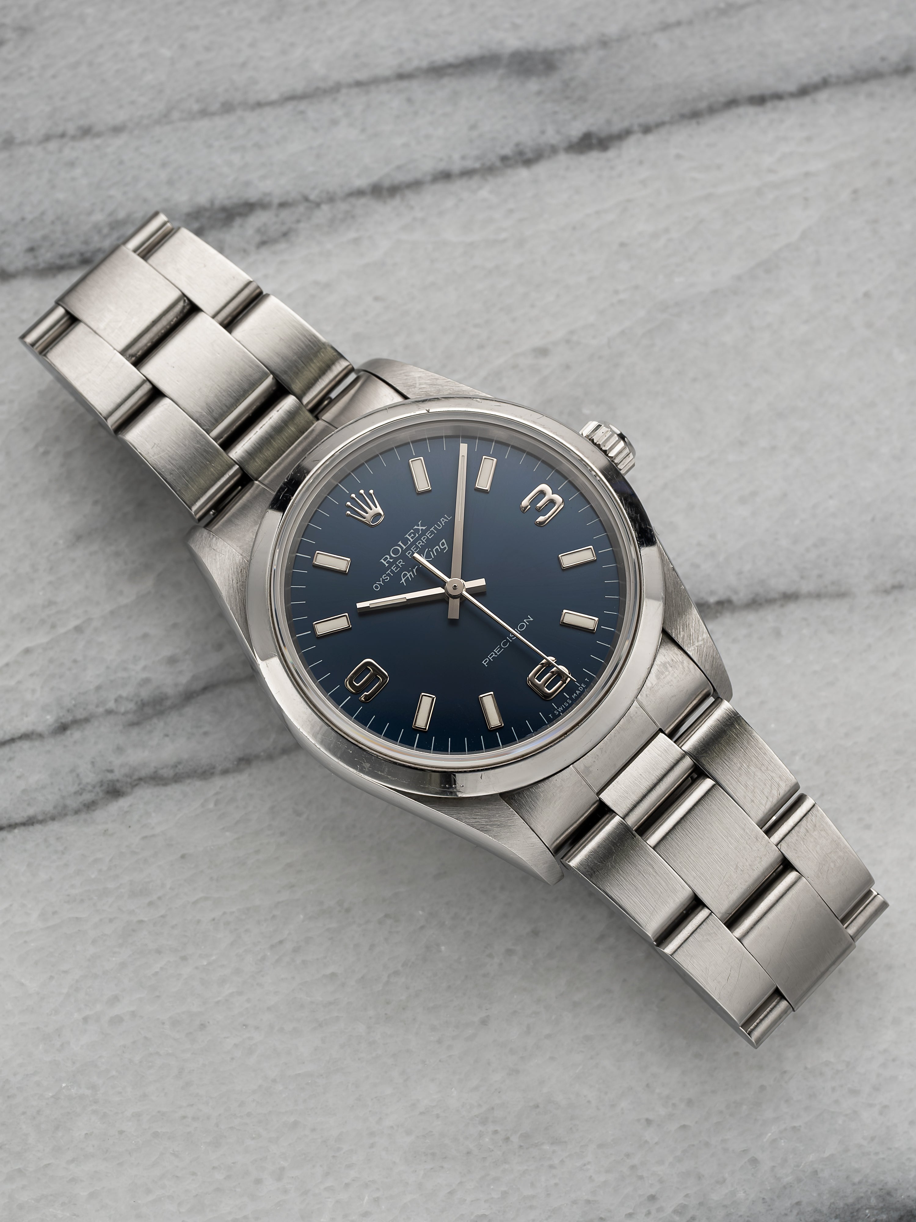 Rolex Air King 14000 - Blue Explorer Dial