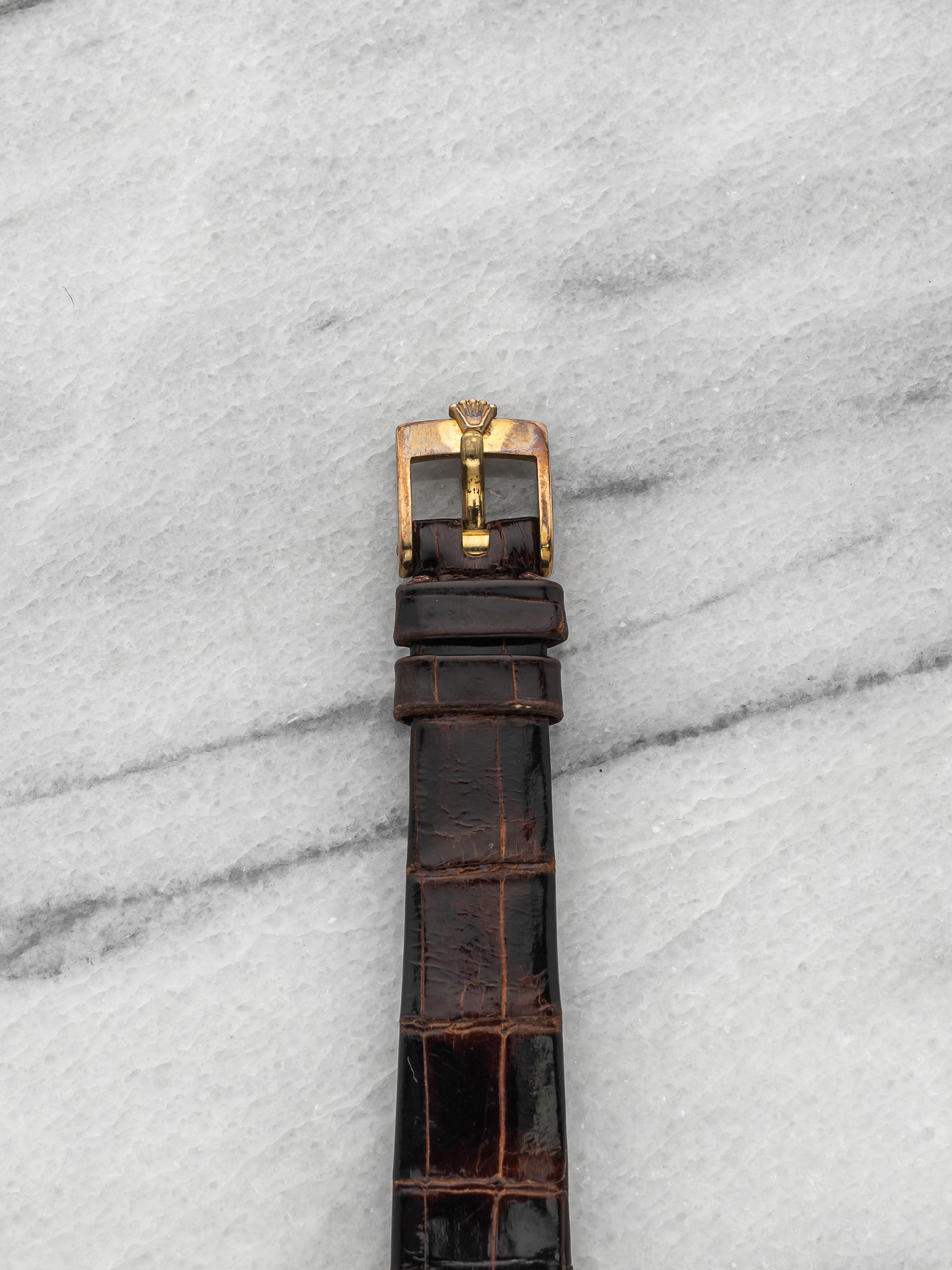 Vintage 1976 Rolex Lady Cellini 5109 18K YG Champagne Dial Manual 26mm