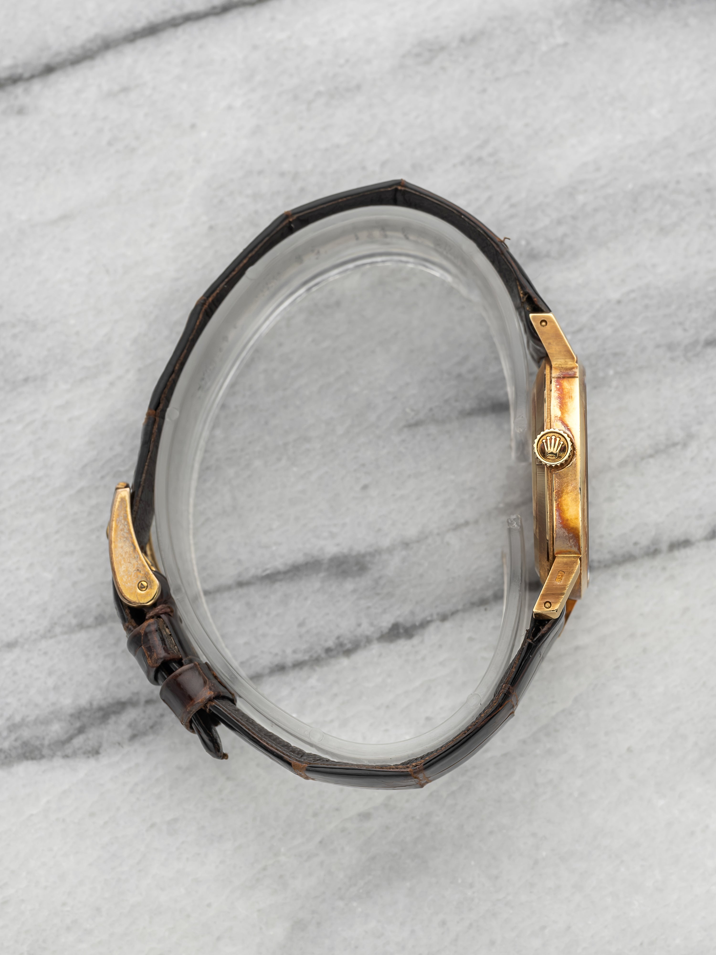 Vintage 1976 Rolex Lady Cellini 5109 18K YG Champagne Dial Manual 26mm