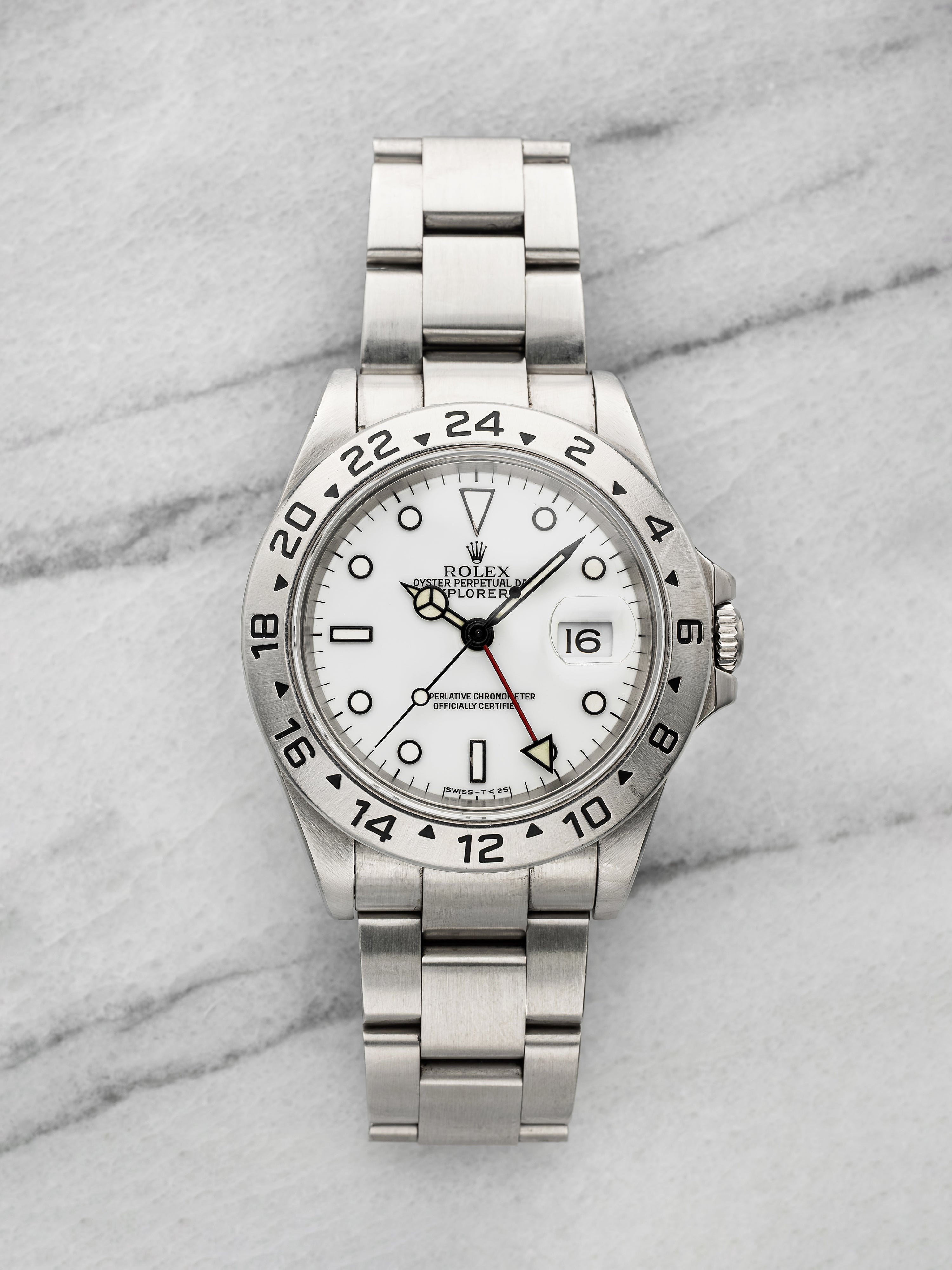 1995 Rolex Explorer II 16570 – Stainless Steel Polar White Dial