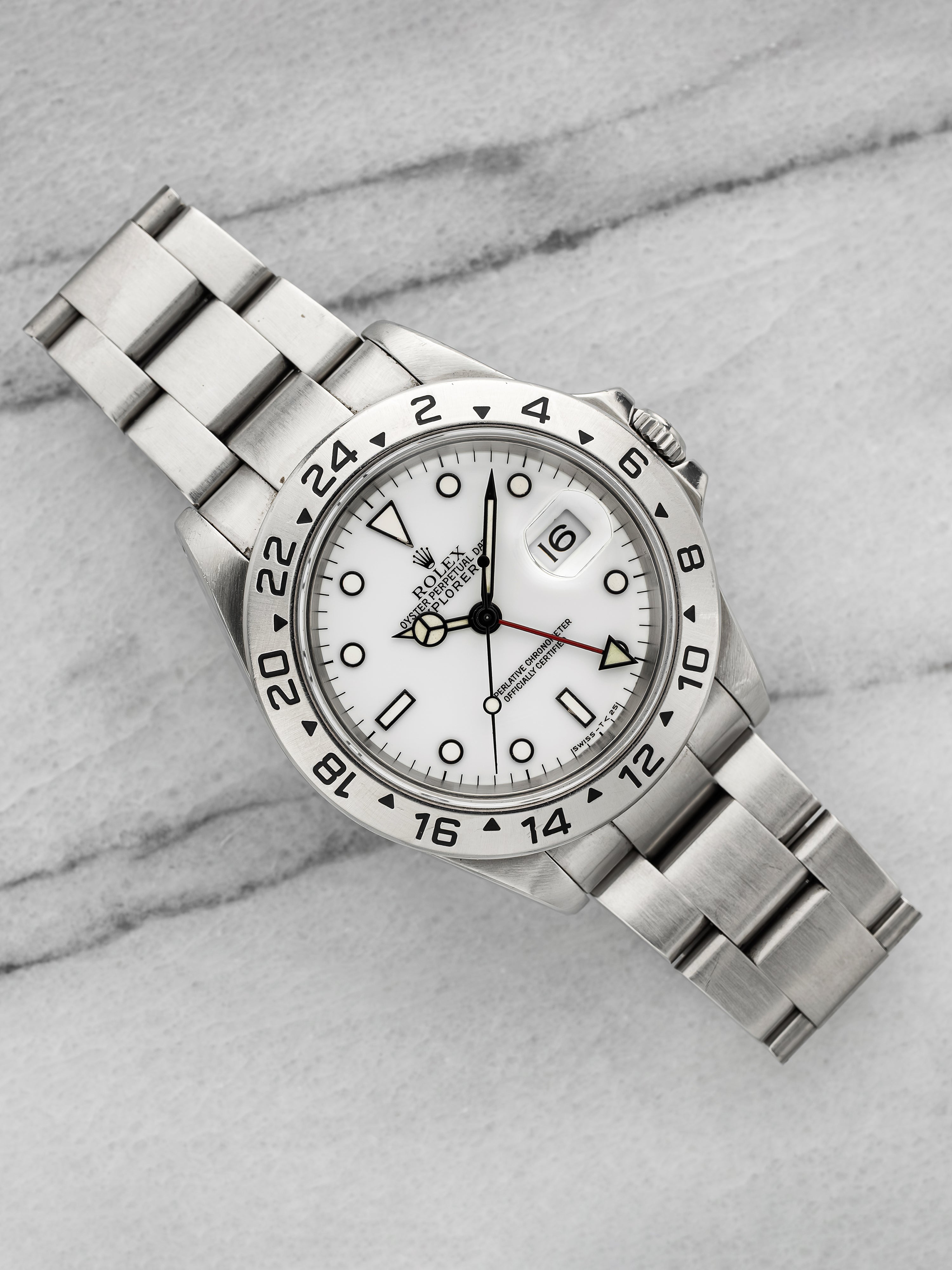 1995 Rolex Explorer II 16570 – Stainless Steel Polar White Dial