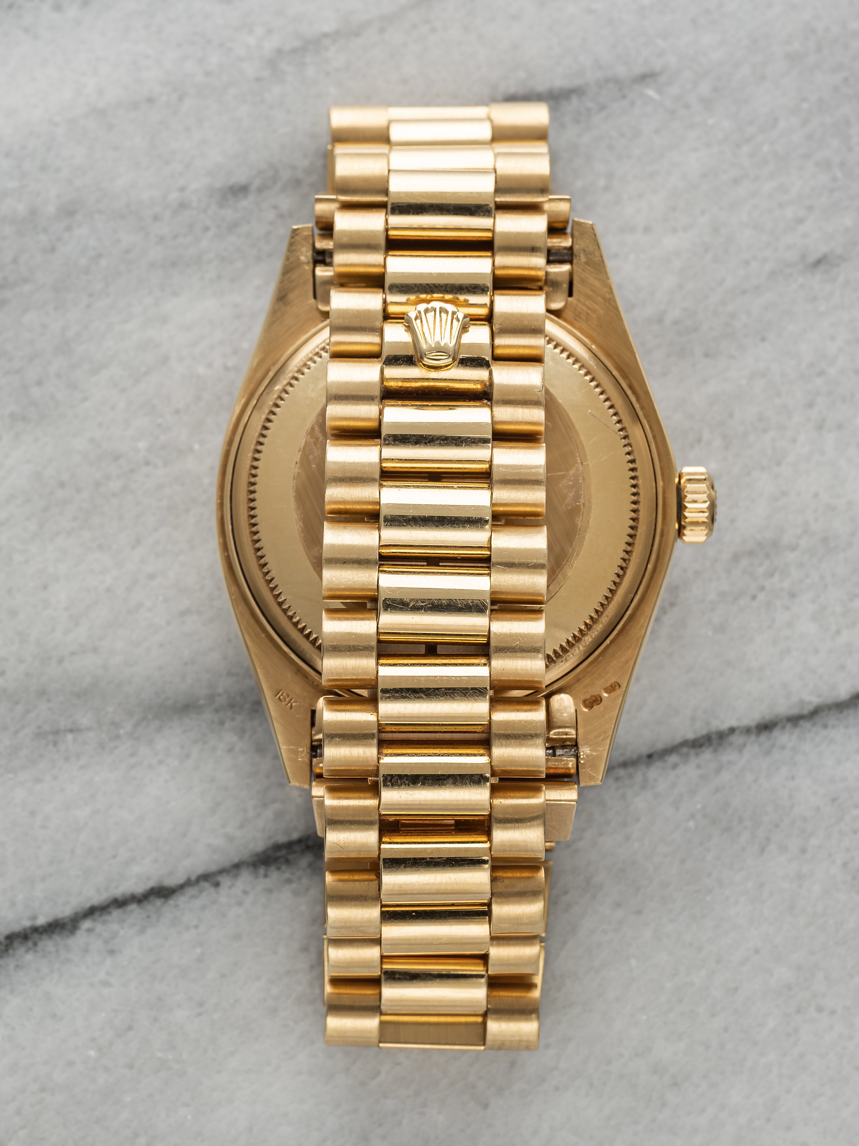 Rolex Daydate 18038 - Burlwood Dial