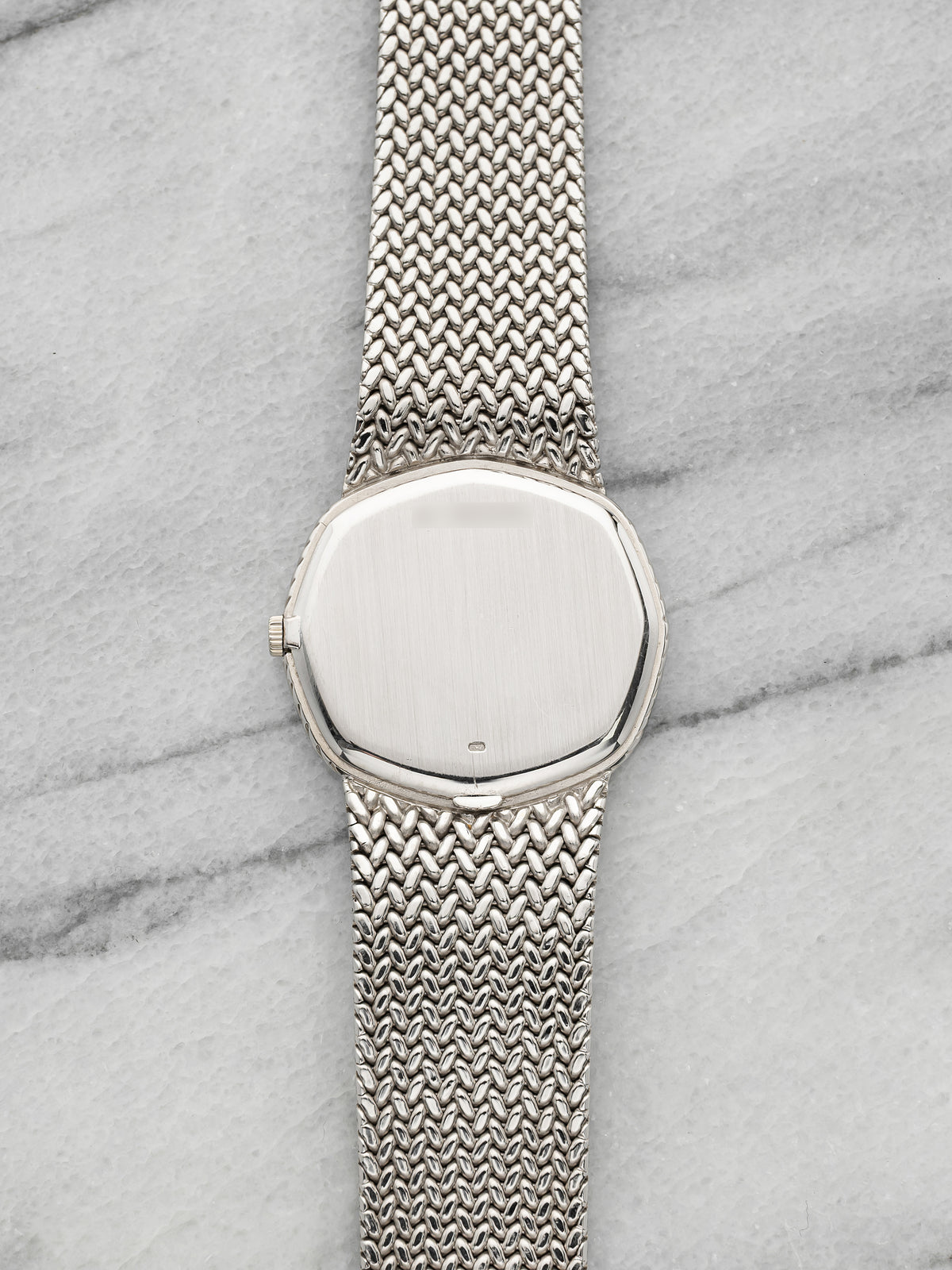 Vintage 1980s Audemars Piguet Octagonal 18K WG Hawk's Eye Diamond Manual 30mm