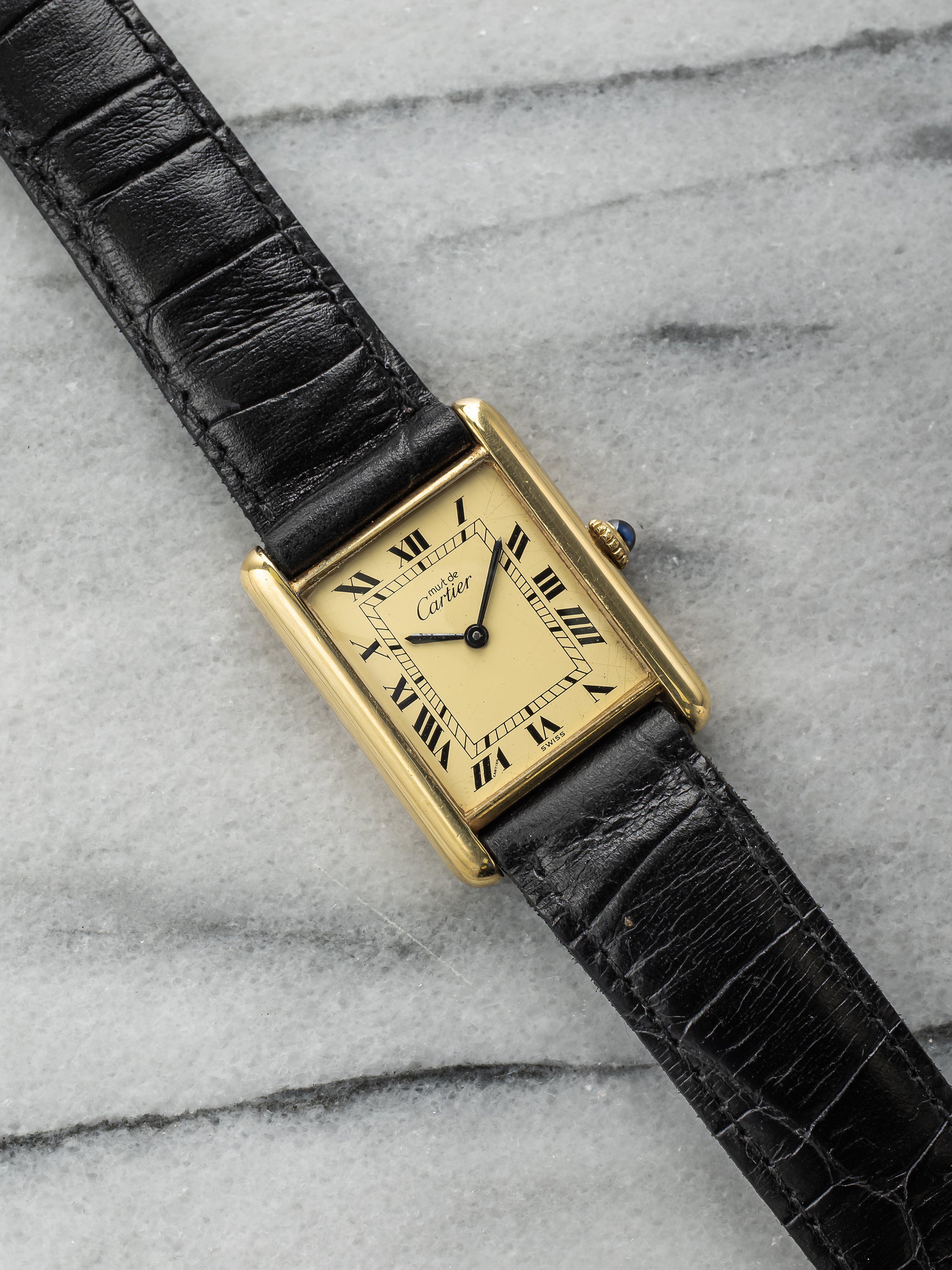 Cartier Tank - Lemon Roman Dial
