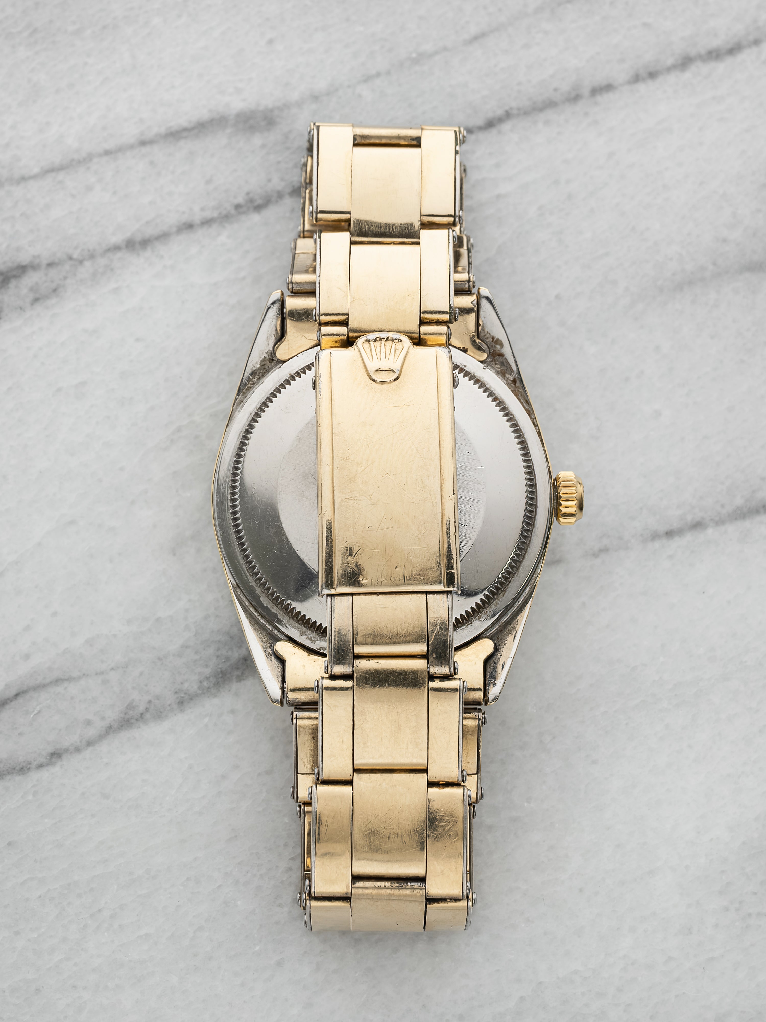 1973 Rolex OP Date 1550 – 14K Gold Shell, Blue Dial