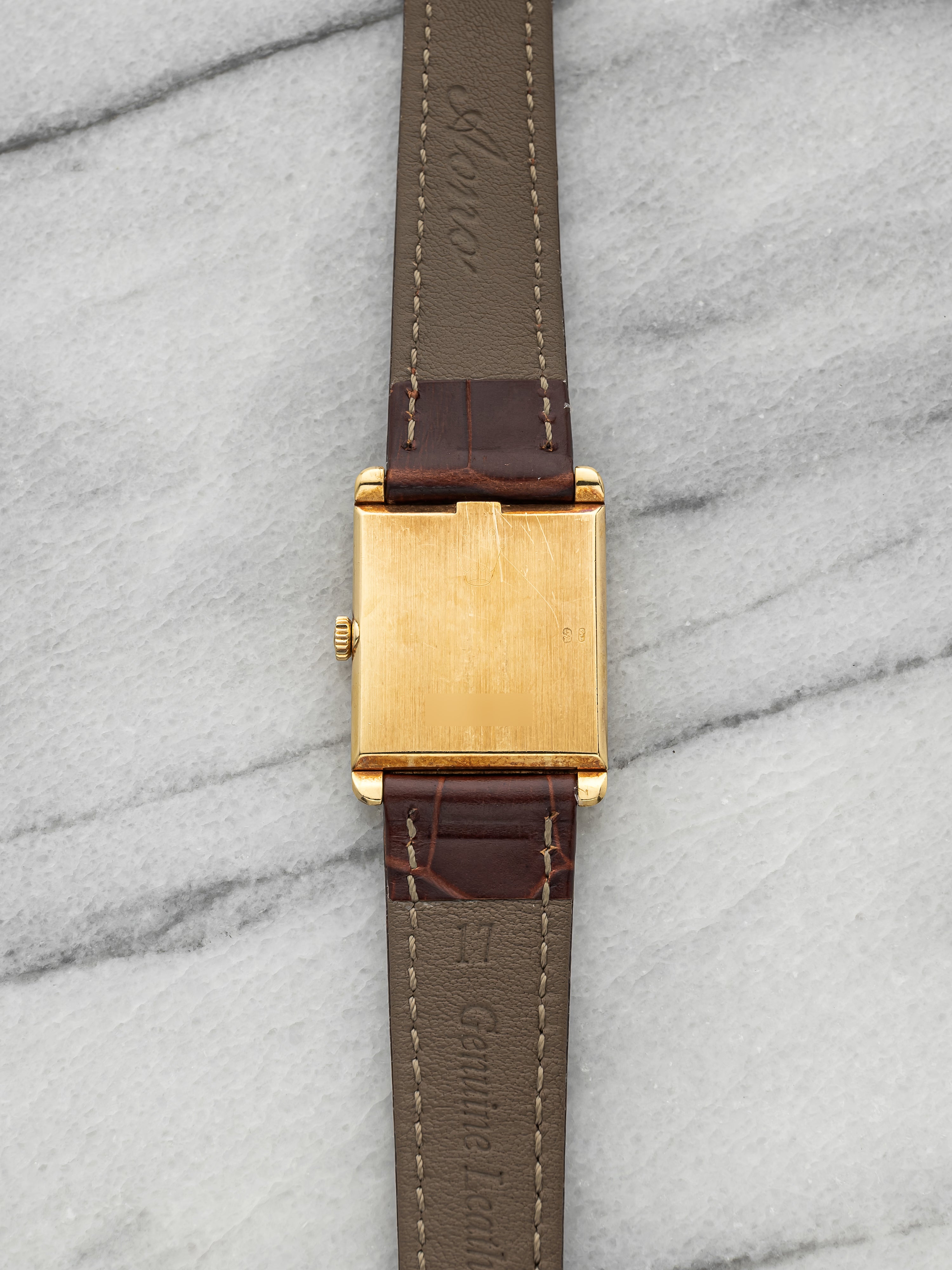 Vintage 1976 Rolex Cellini 4105 18K YG Champagne Roman Dial Manual 25mm