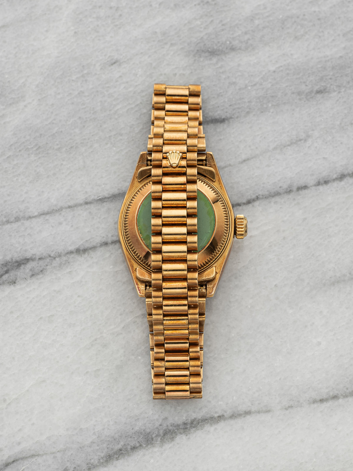 Vintage 1988 Rolex Lady Datejust President 69178 18K YG Champagne Automatic 26mm
