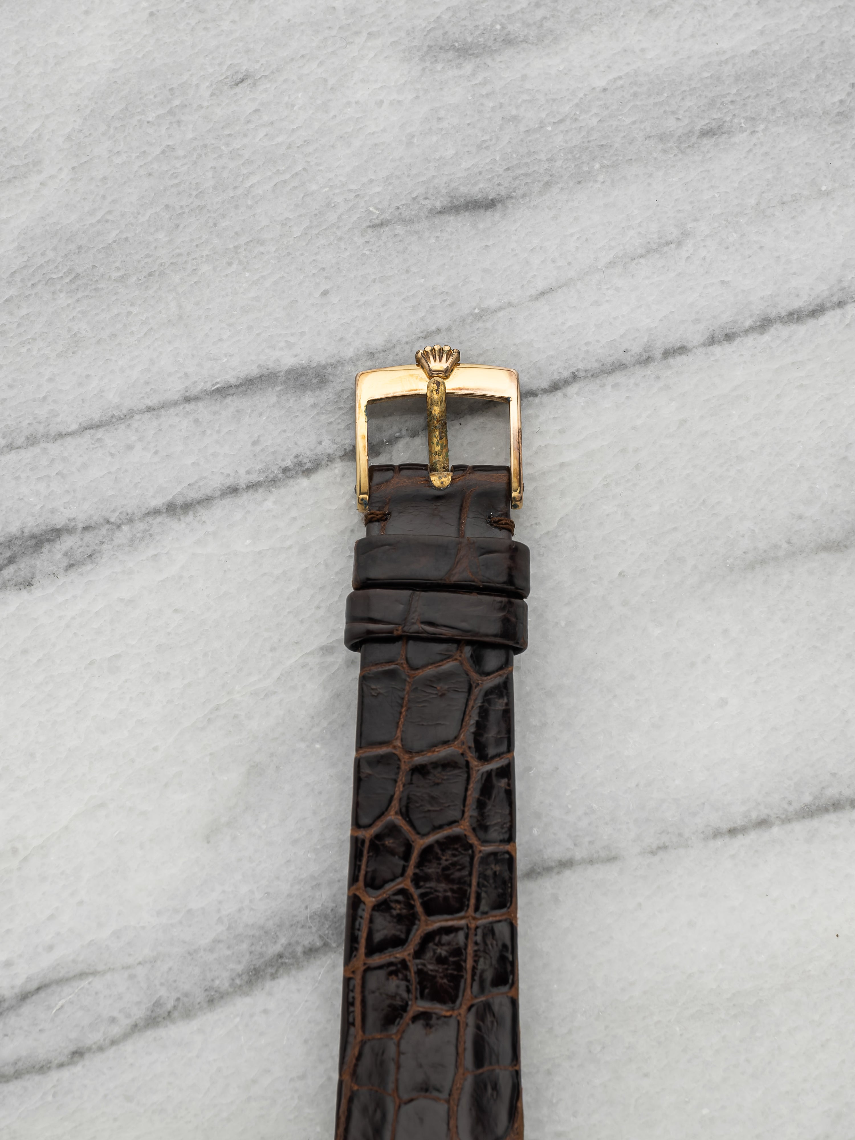 Vintage 1976 Rolex Cellini Cushion 4114 18K YG Champagne Dial Manual 30mm